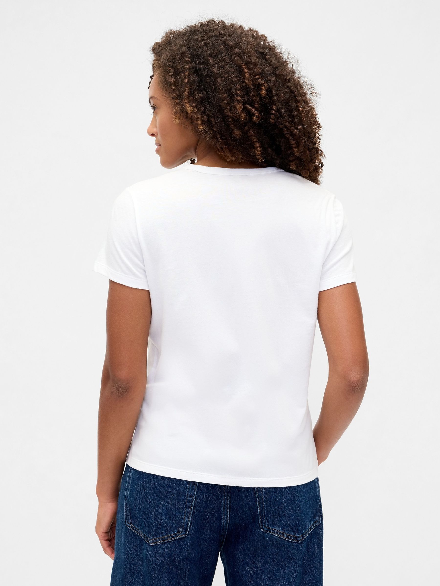 White Favourite Crew Neck T-Shirts 2 Pack - Image 3 of 4