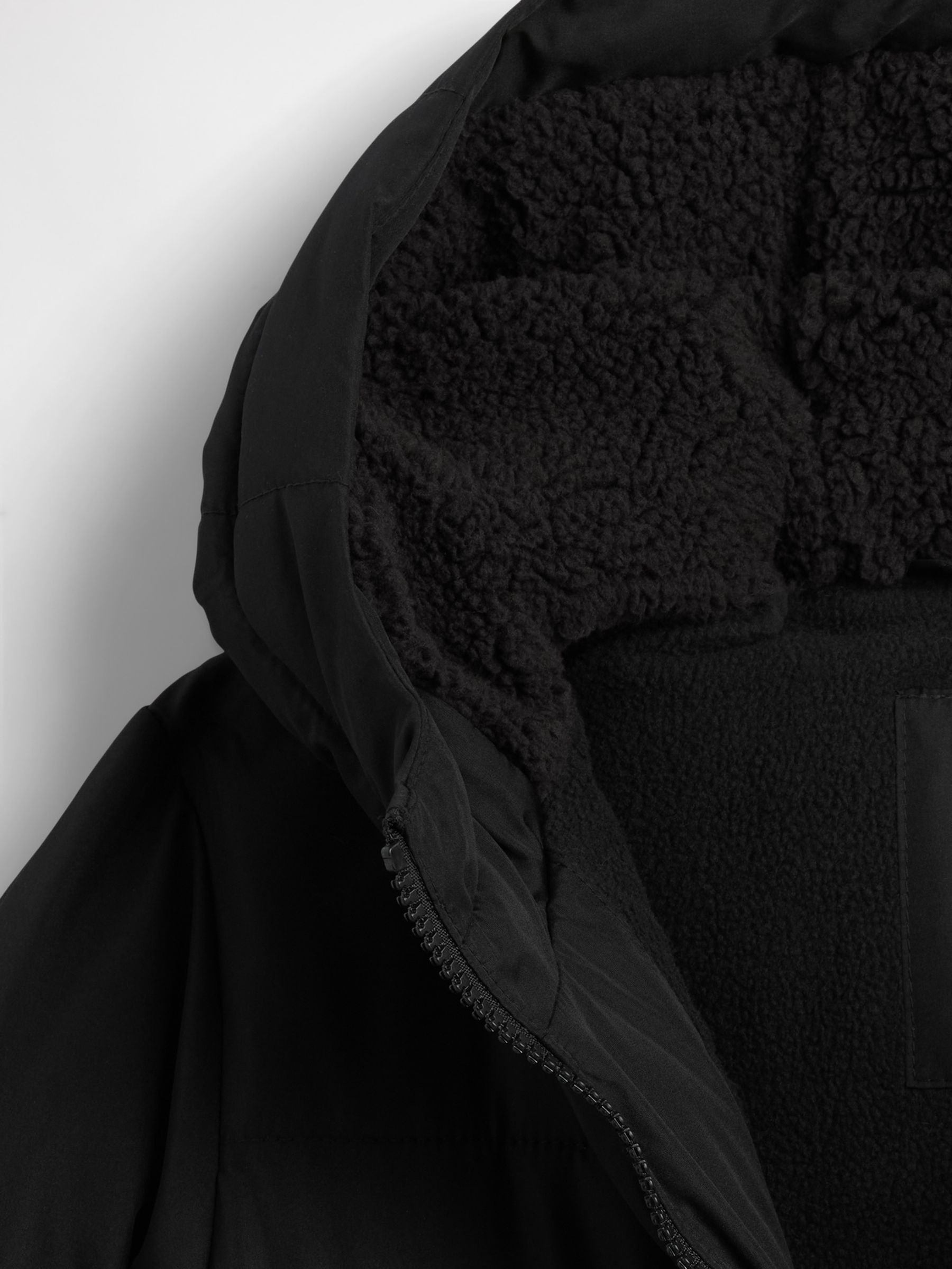 Black Longline Warmest Puffer Jacket (4-13yrs) - Image 3 of 3