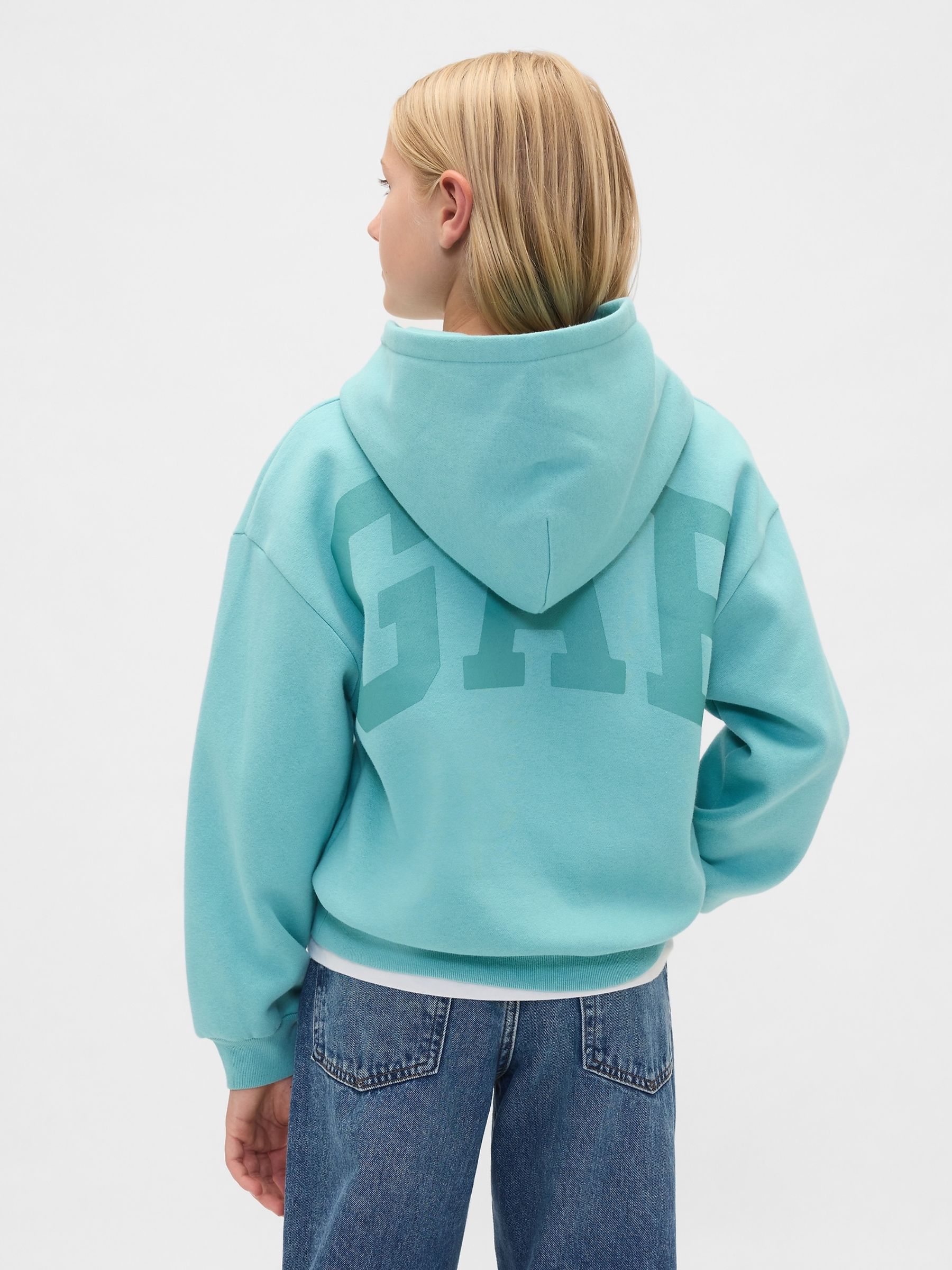 Blue Vintage Soft Logo Hoodie (4-13yrs) - Image 2 of 4