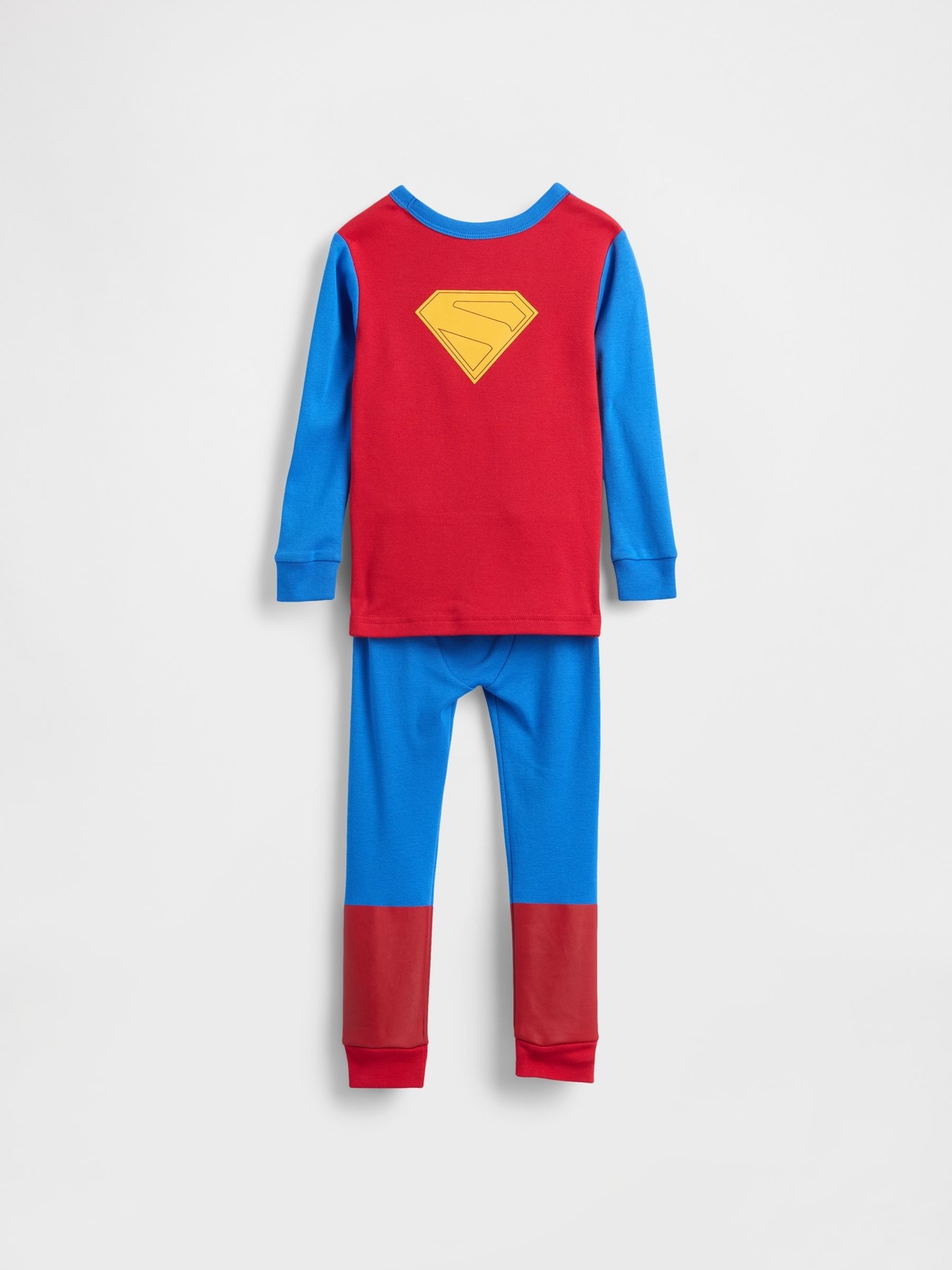 Blue Brushed Cotton Superman Pyjamas Set (6mths-5yrs) - Image 2 of 2