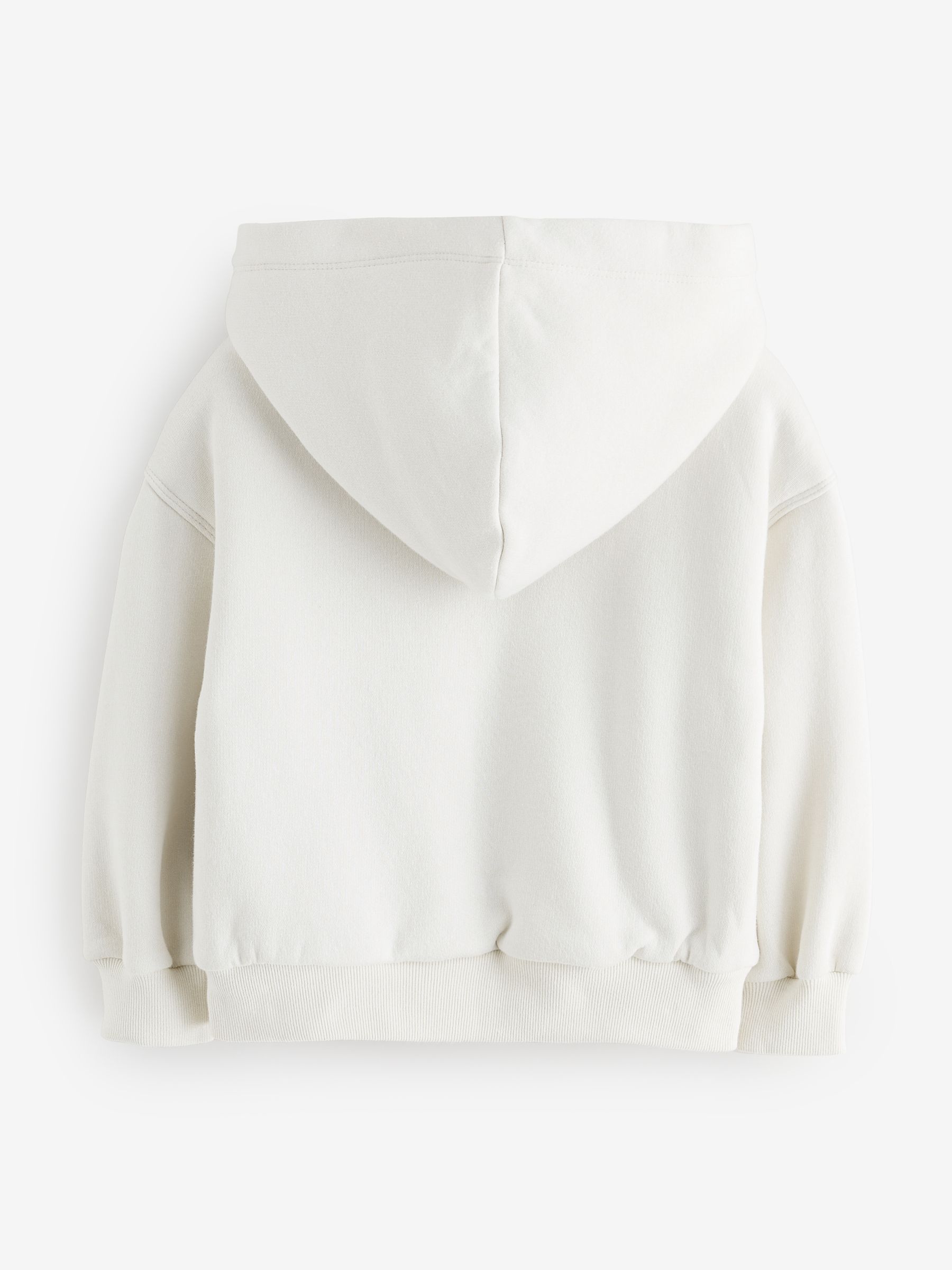 Cream Logo Fluffy Sherpa Zip-Up Hoodie (4-13yrs) - Image 2 of 4 Cream Logo Fluffy Sherpa Zip-Up Hoodie (4-13yrs) - Image 2 of 4