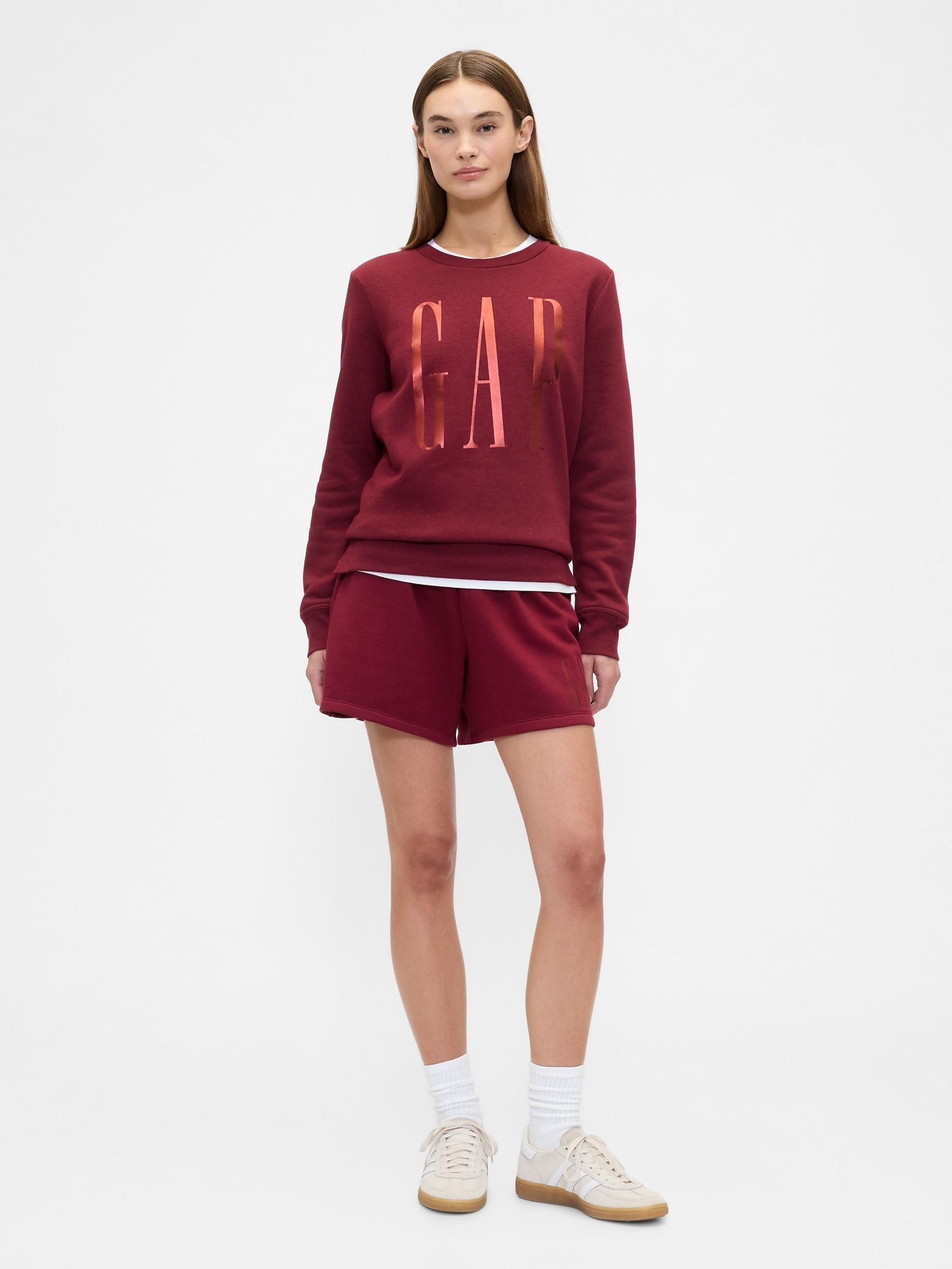 Red Relaxed Logo Crew Neck Jumper - Image 3 of 5