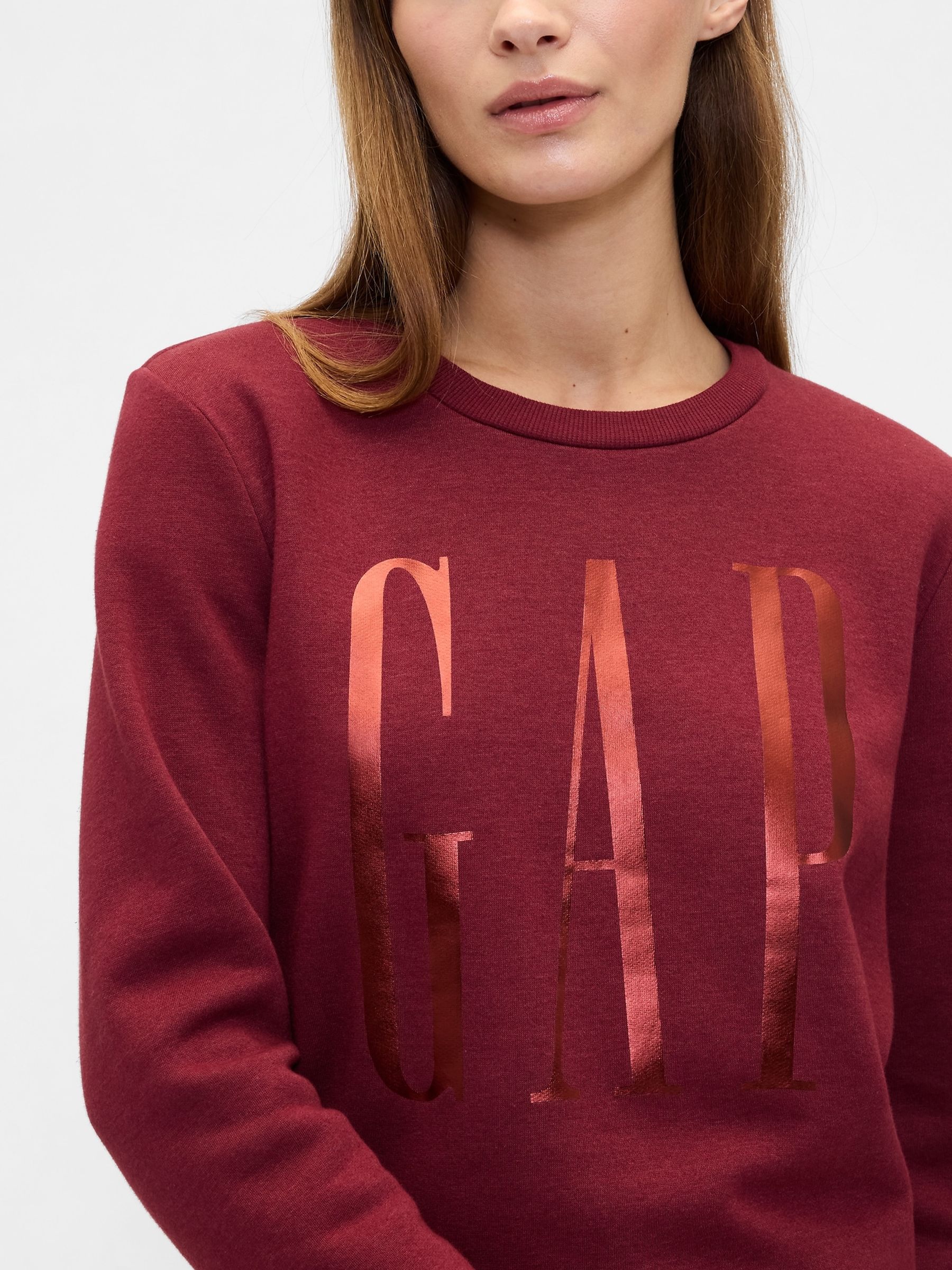 Red Relaxed Logo Crew Neck Jumper - Image 4 of 5