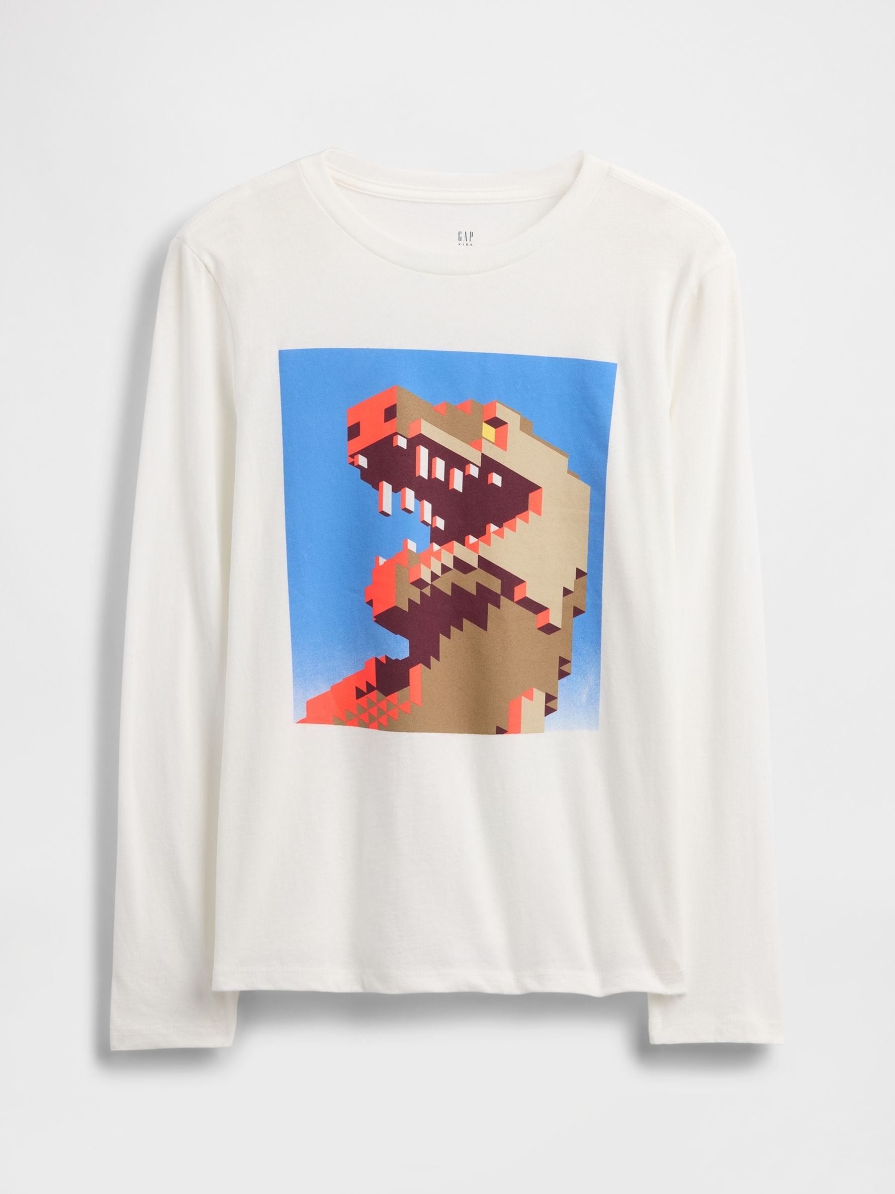White Dinosaur Graphic T-Shirt (4-13yrs) - Image 1 of 3 White Dinosaur Graphic T-Shirt (4-13yrs) - Image 1 of 3