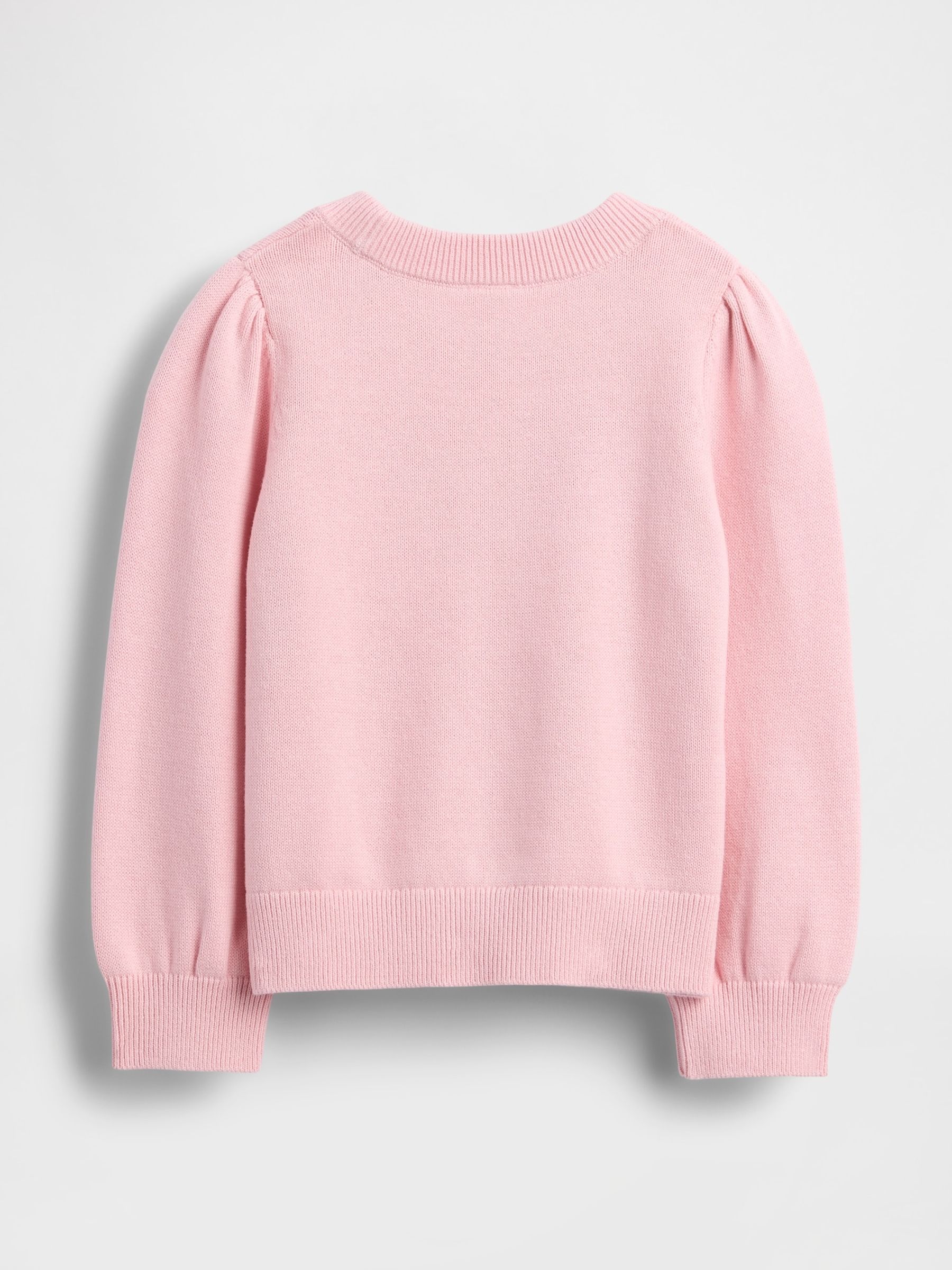 Pink Puff-Sleeve Jumper (6mths-5yrs) - Image 2 of 2