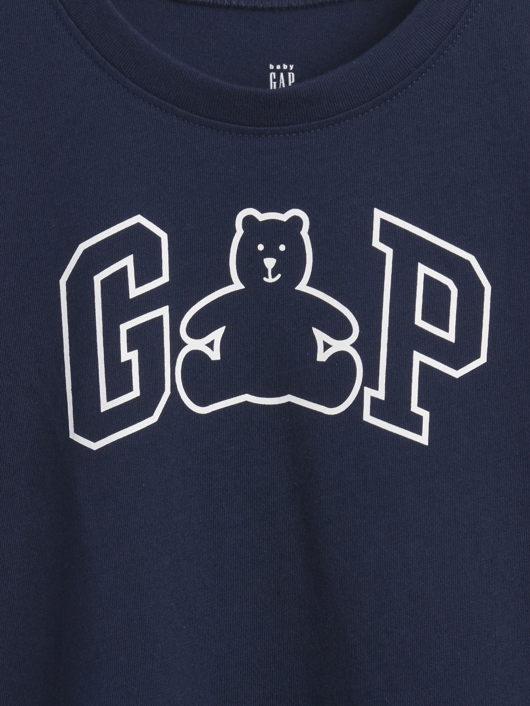 Navy Logo Crew Neck Short Sleeve T-Shirt (6mths-5yrs) - Image 3 of 3