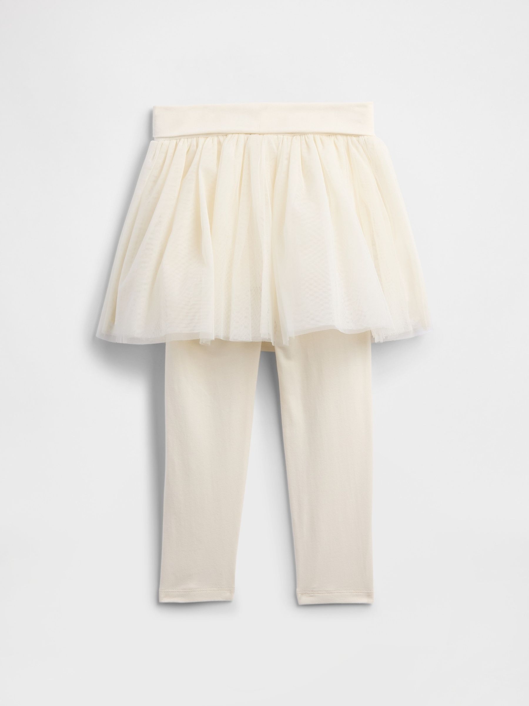 White Tulle Skirt Leggings (6mths-5yrs) - Image 2 of 3 White Tulle Skirt Leggings (6mths-5yrs) - Image 2 of 3