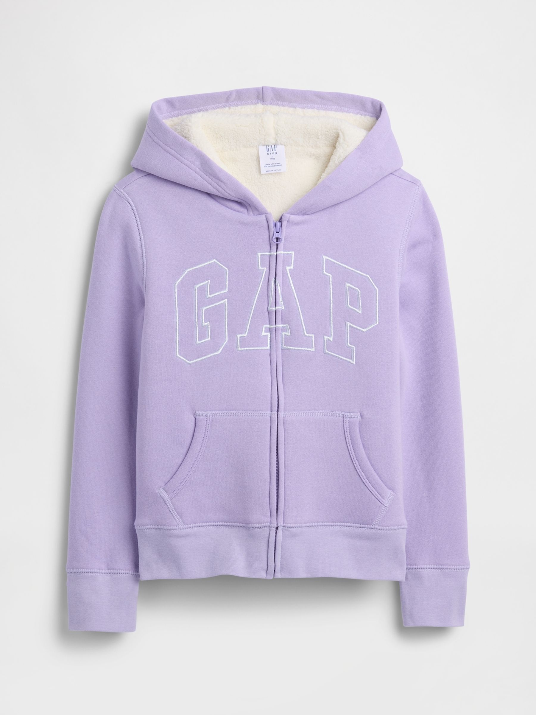 Purple Logo Sherpa Hoodie - Image 1 of 3