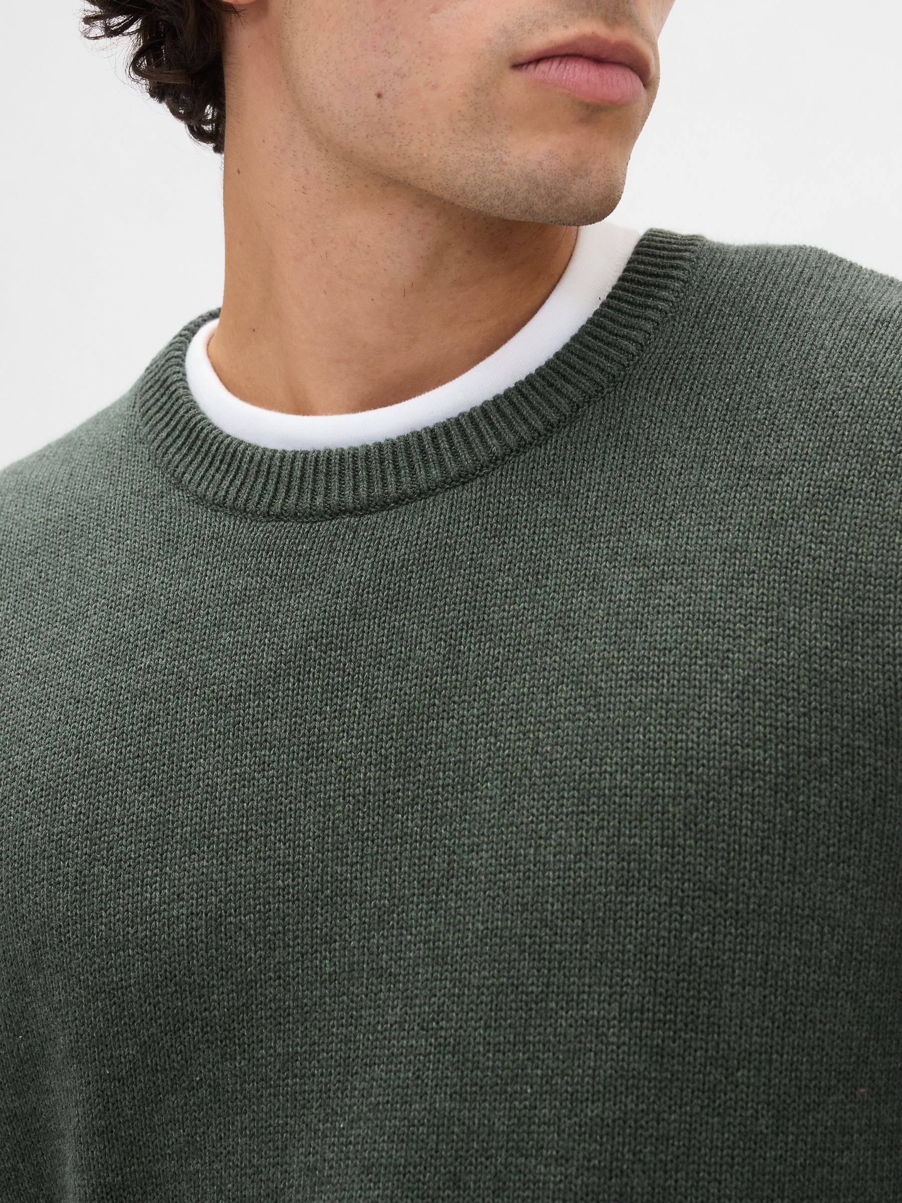 Green Haze Classic Crew Neck Jumper - Image 4 of 4