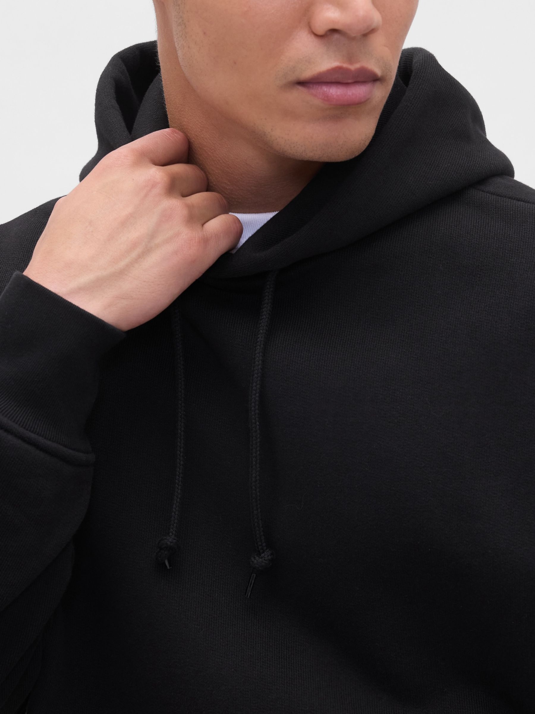 Black Extra Heavyweight French Terry Hoodie - Image 4 of 4