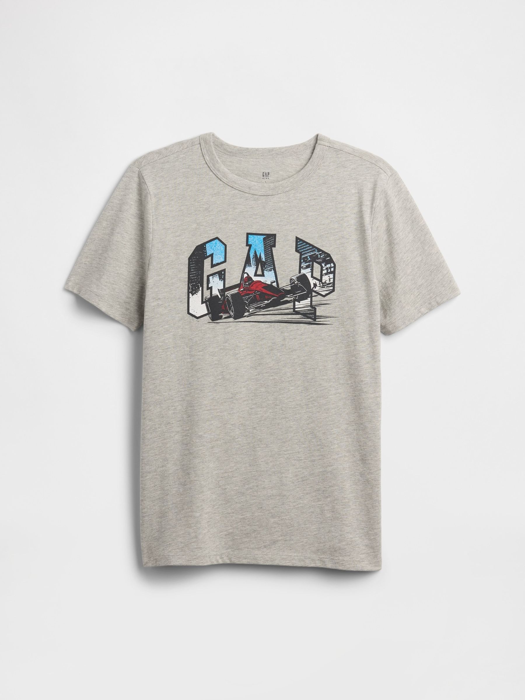Grey Vintage Logo T-Shirt (4-13yrs) - Image 1 of 2