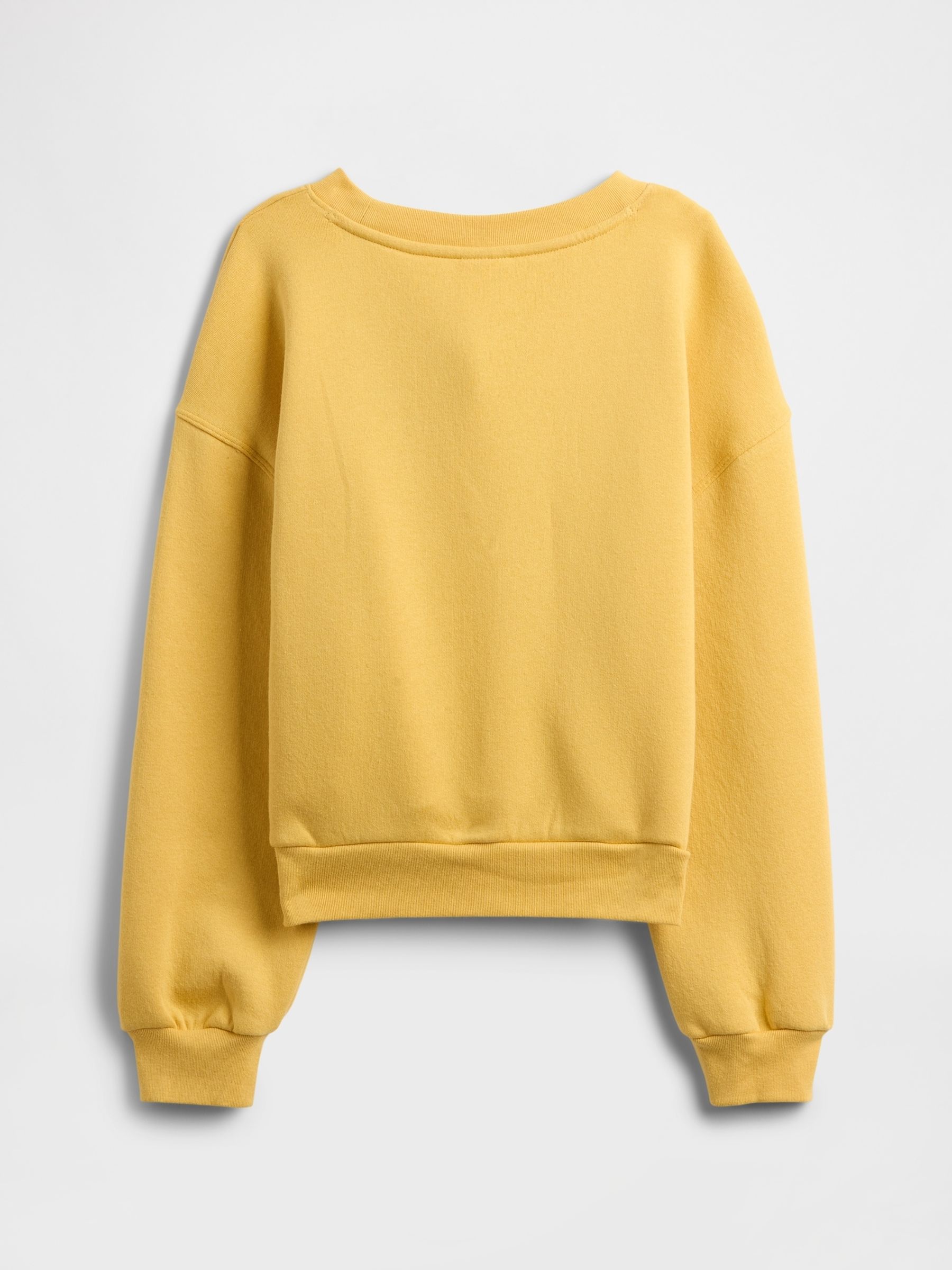 Yellow Sweatshirt Oversized Crew Neck Sweatshirt (4-13yrs) - Image 2 of 3