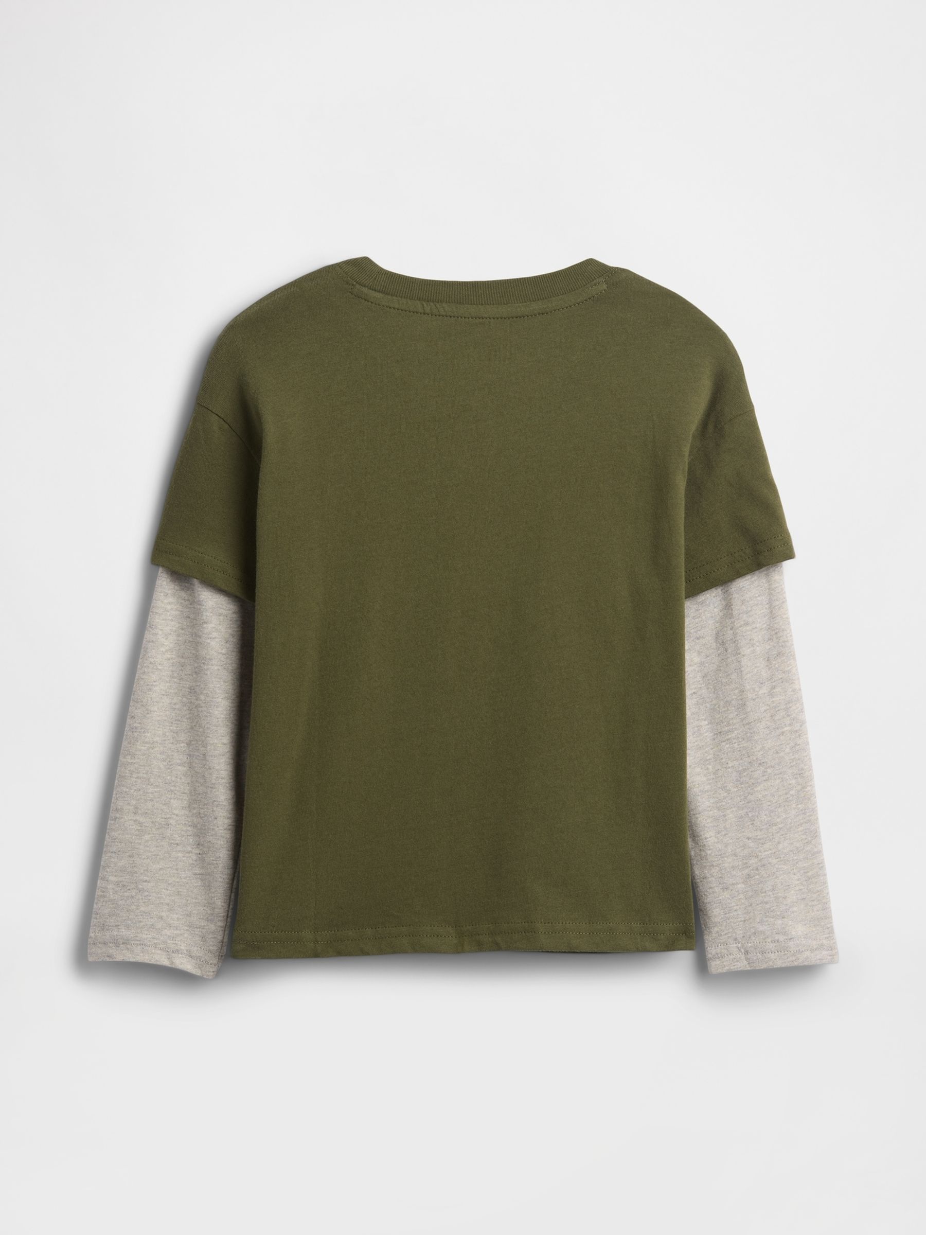 Green/Grey Graphic Crew Neck Short Sleeve T-Shirt (6mths-5yrs) - Image 2 of 3