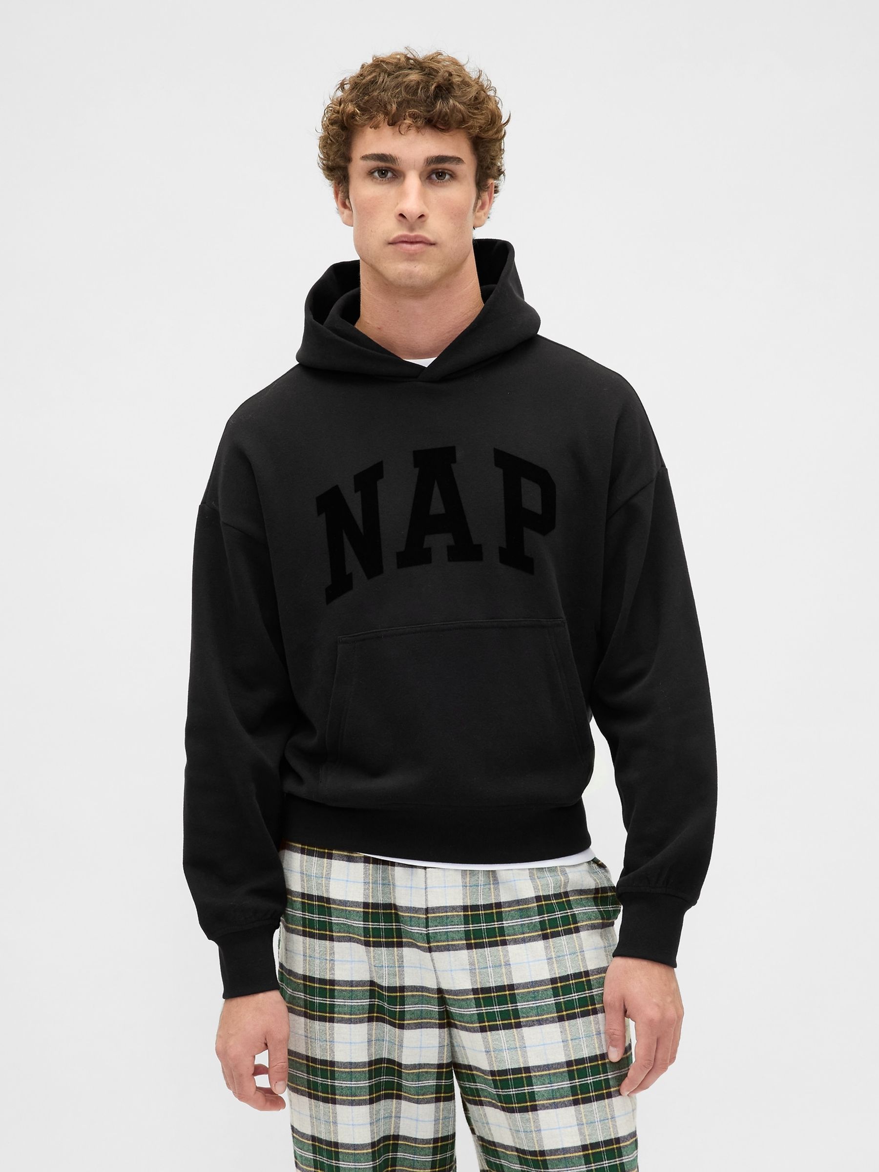Black VintageSoft NAP Logo Hoodie - Image 1 of 3