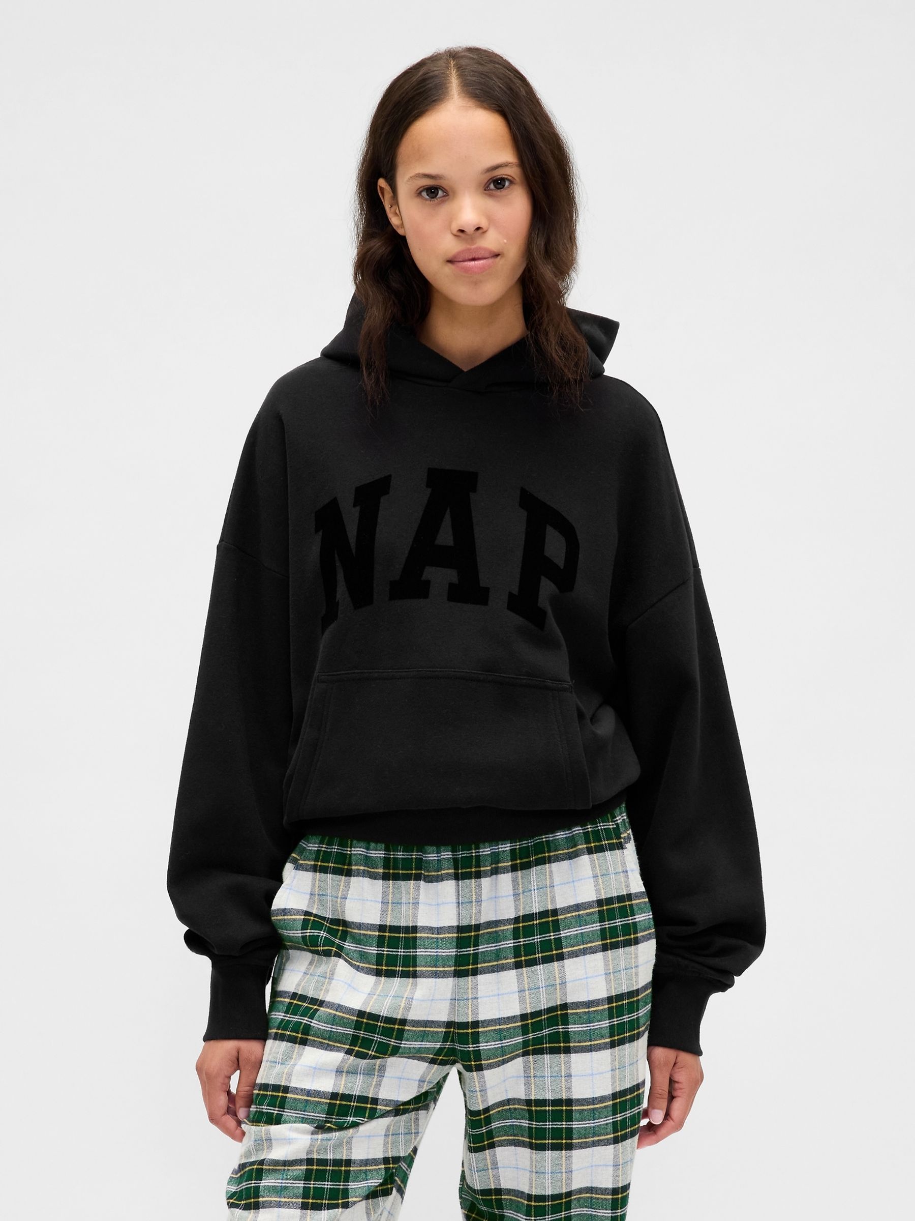 Black VintageSoft Heavyweight NAP Logo Hoodie - Image 4 of 5