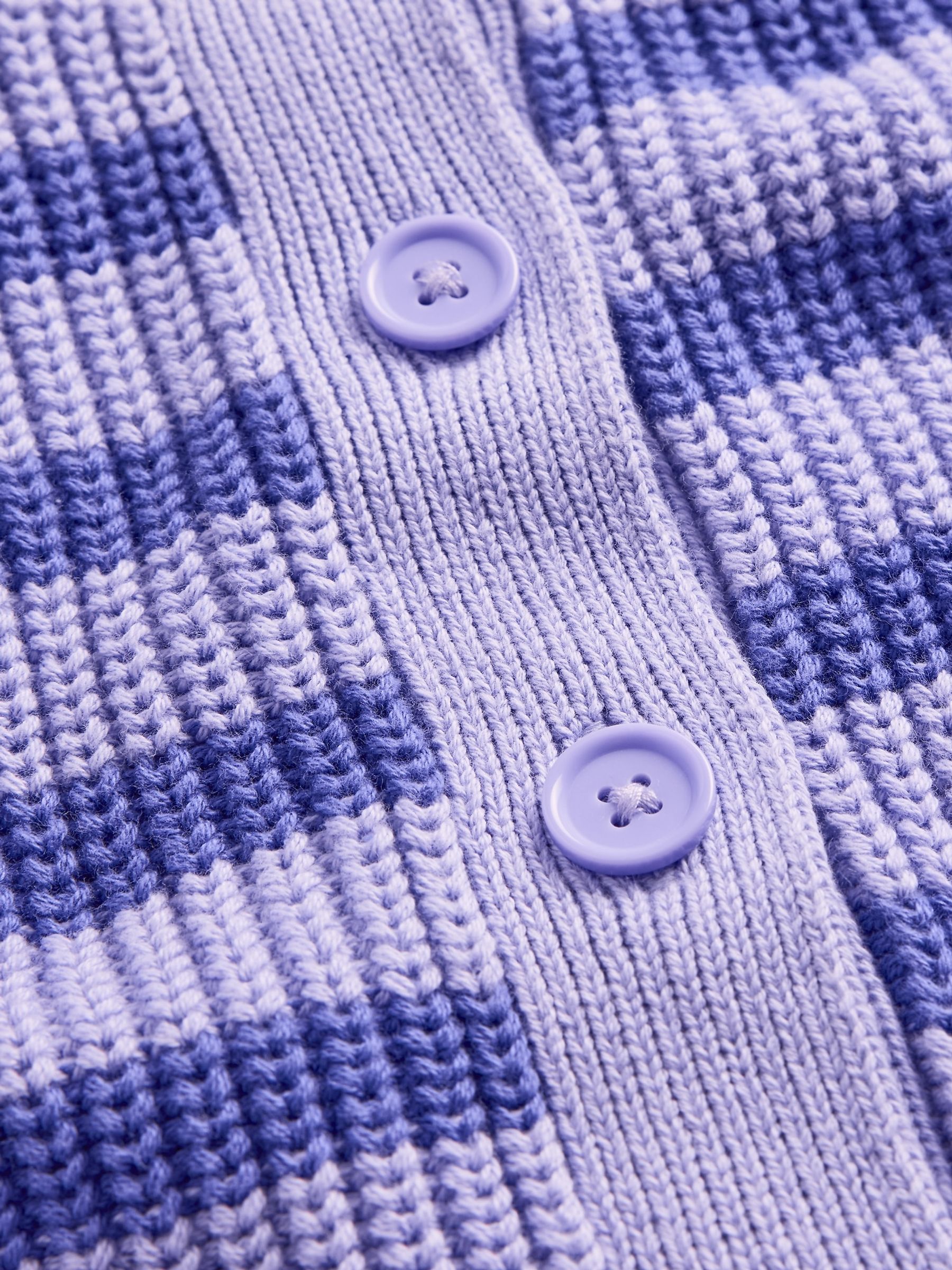 Purple Stripe Oversized Cardigan (4-13yrs) - Image 4 of 5