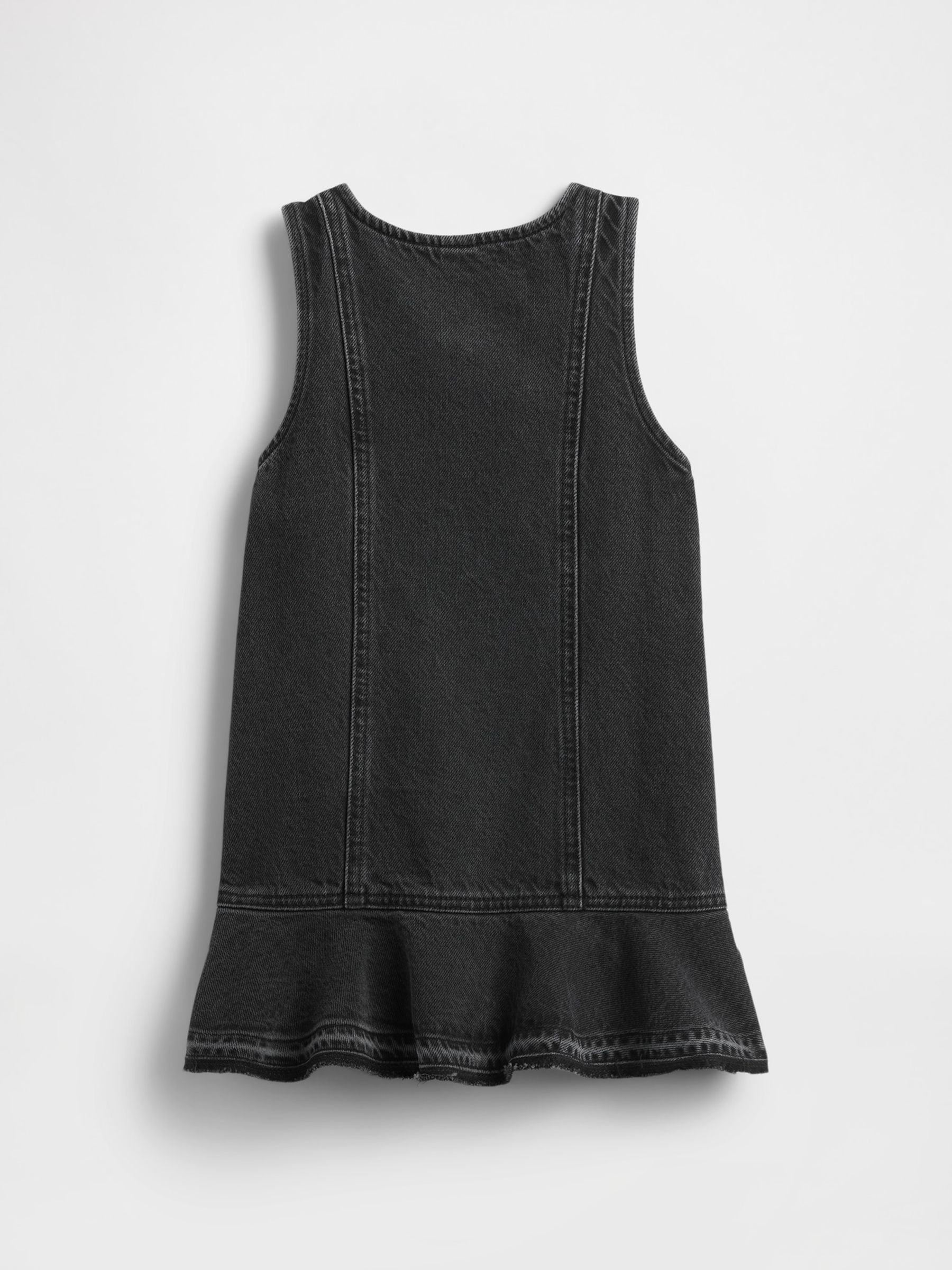 Black Denim Peplum Hem Dress (6mths-5yrs) - Image 3 of 3