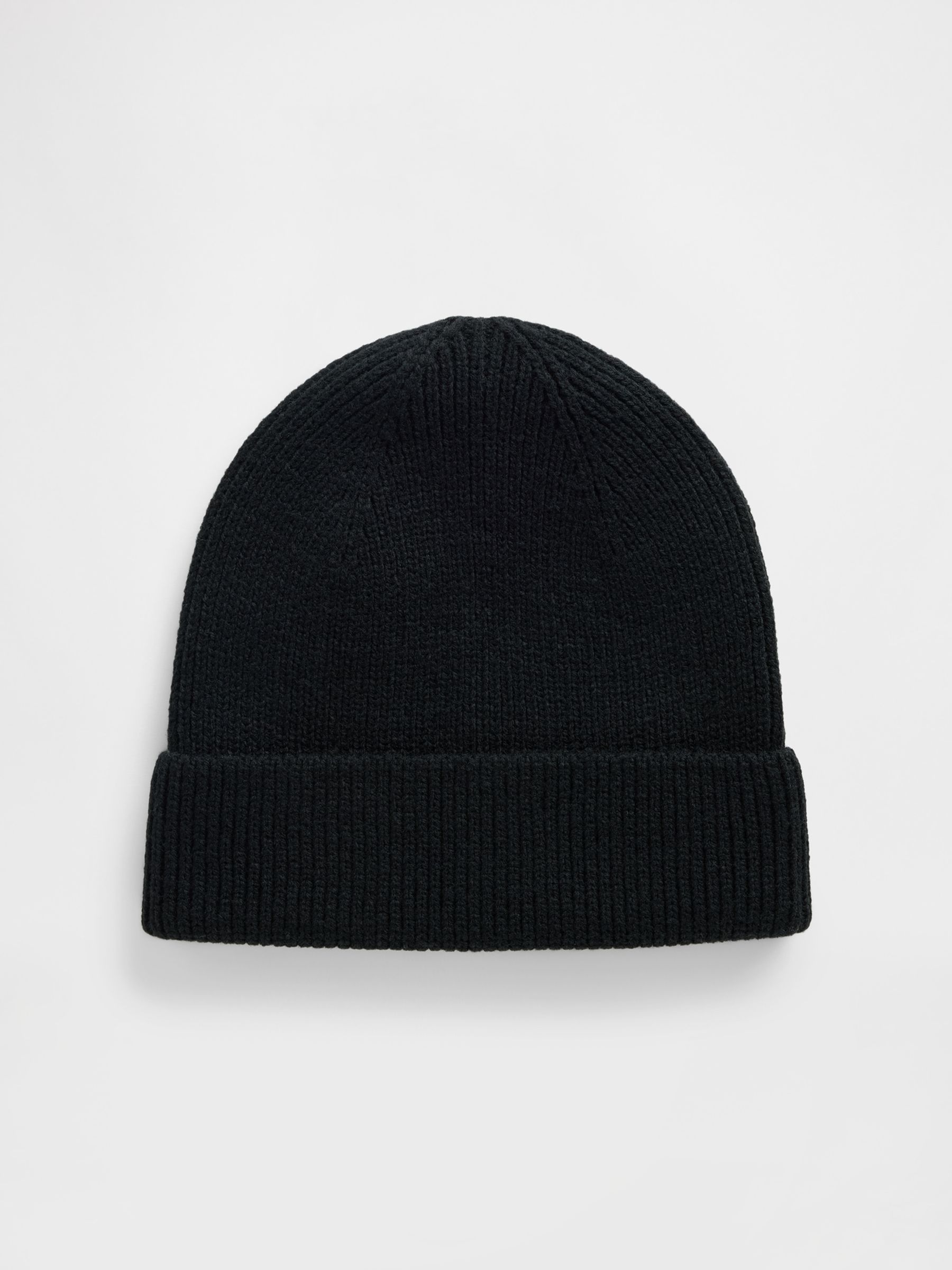 Black V Cosy Ribbed Hat - Image 1 of 1