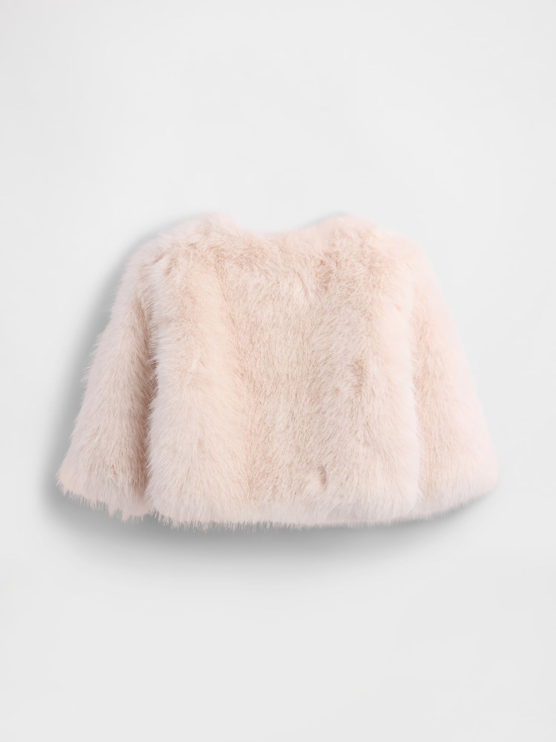 Pink Collarless Faux Jacket (2-5Yrs) - Image 2 of 2