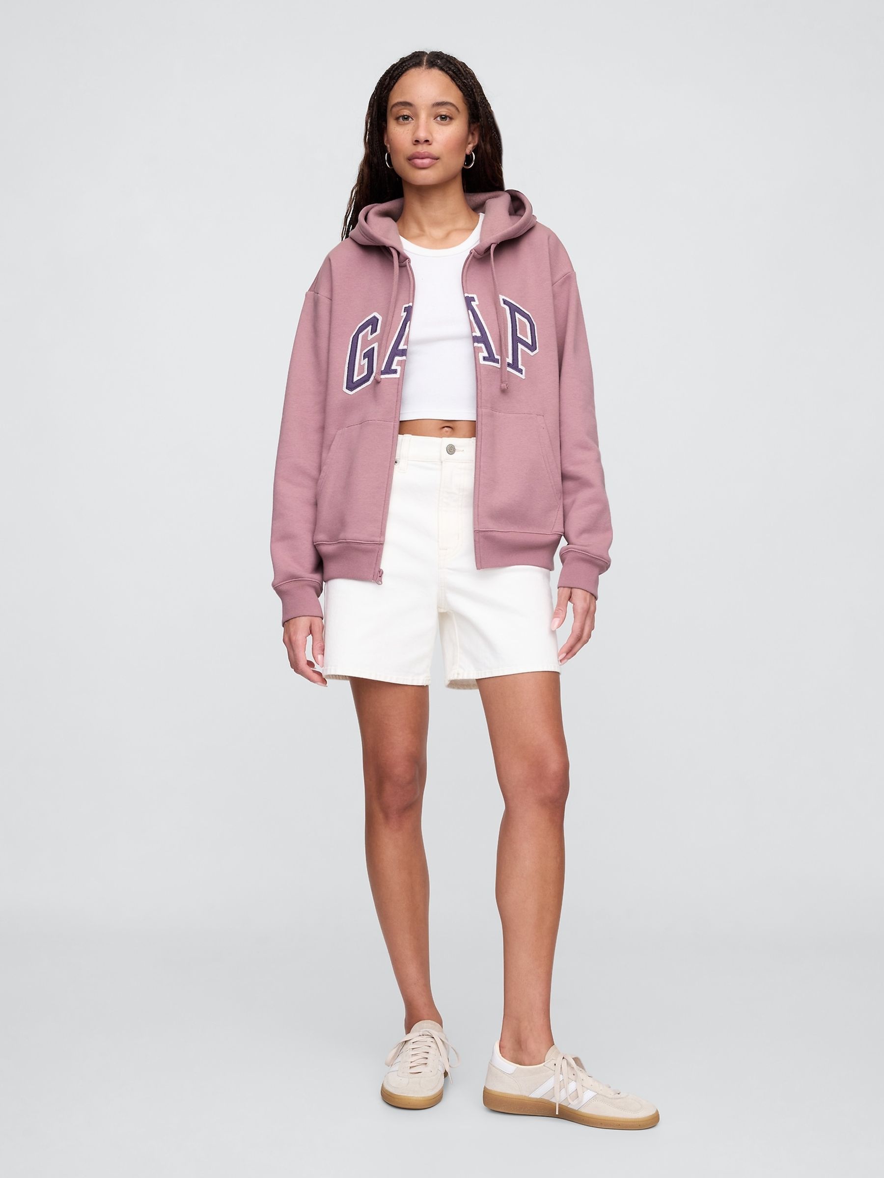 Purple Heritage Zip-Up Hoodie - Image 3 of 5