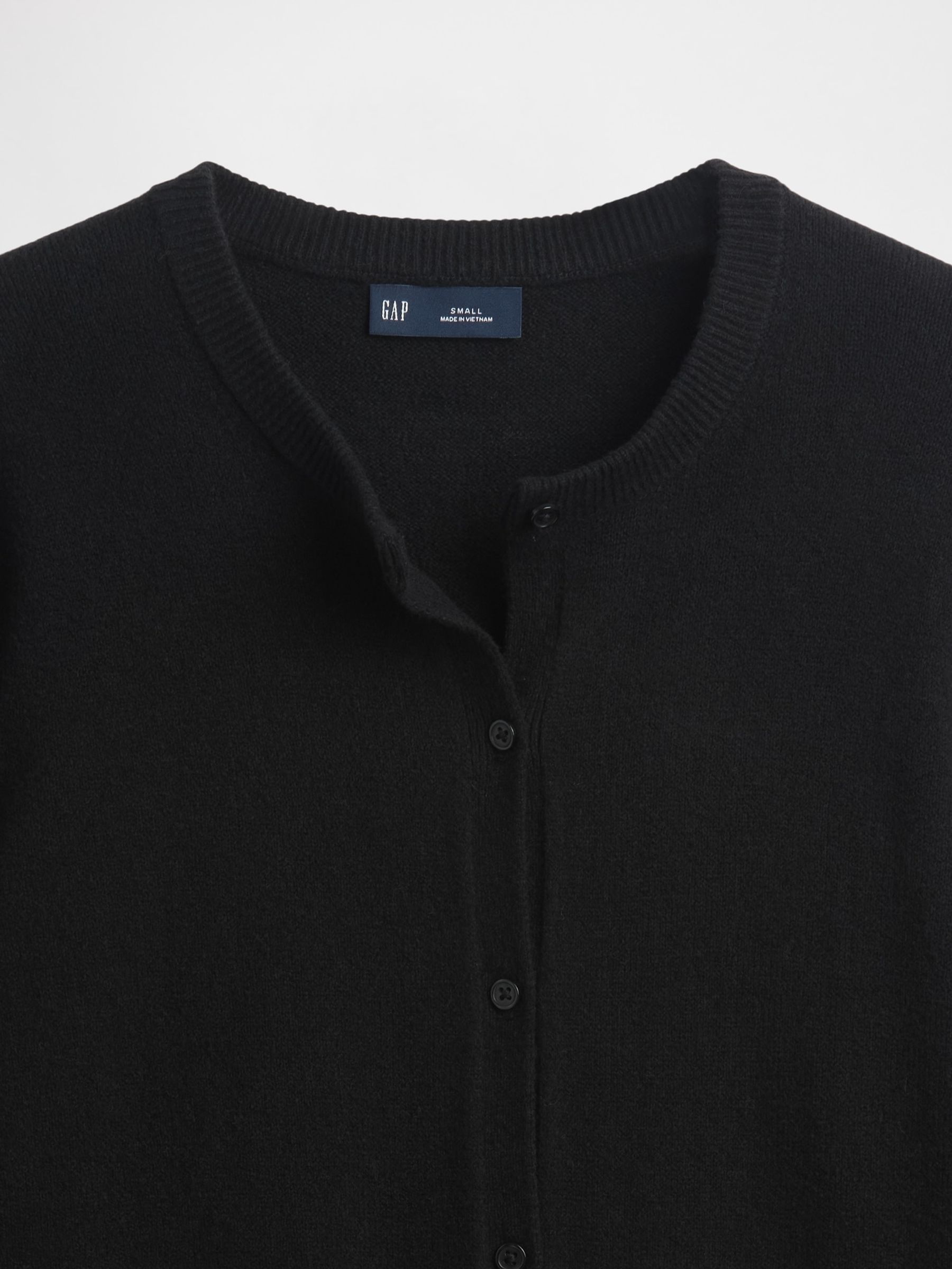 Black Soft Touch Crop Cardigan - Image 4 of 4