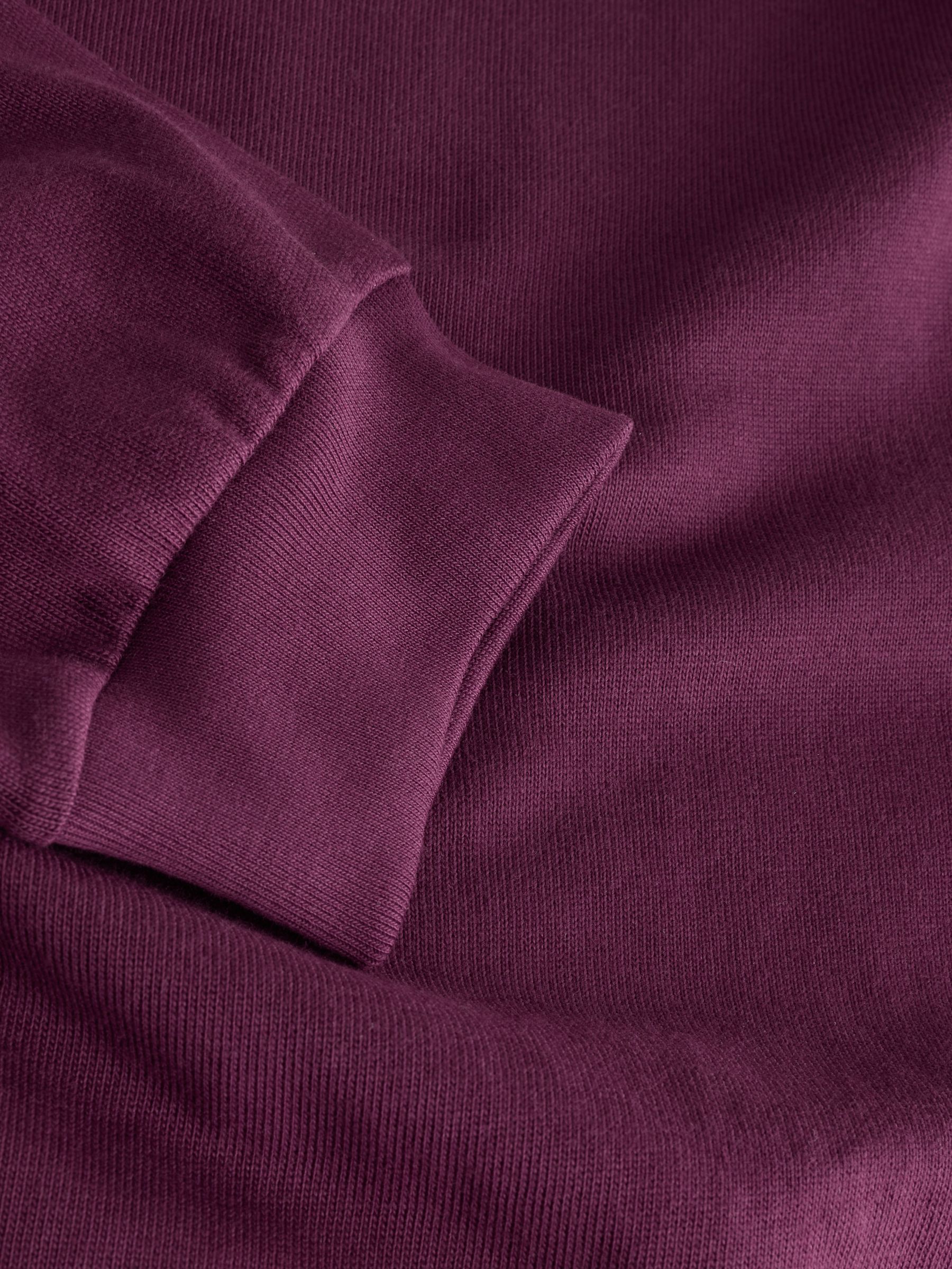 Burgundy Red Heavyweight Jersey Polo Shirt - Image 4 of 4