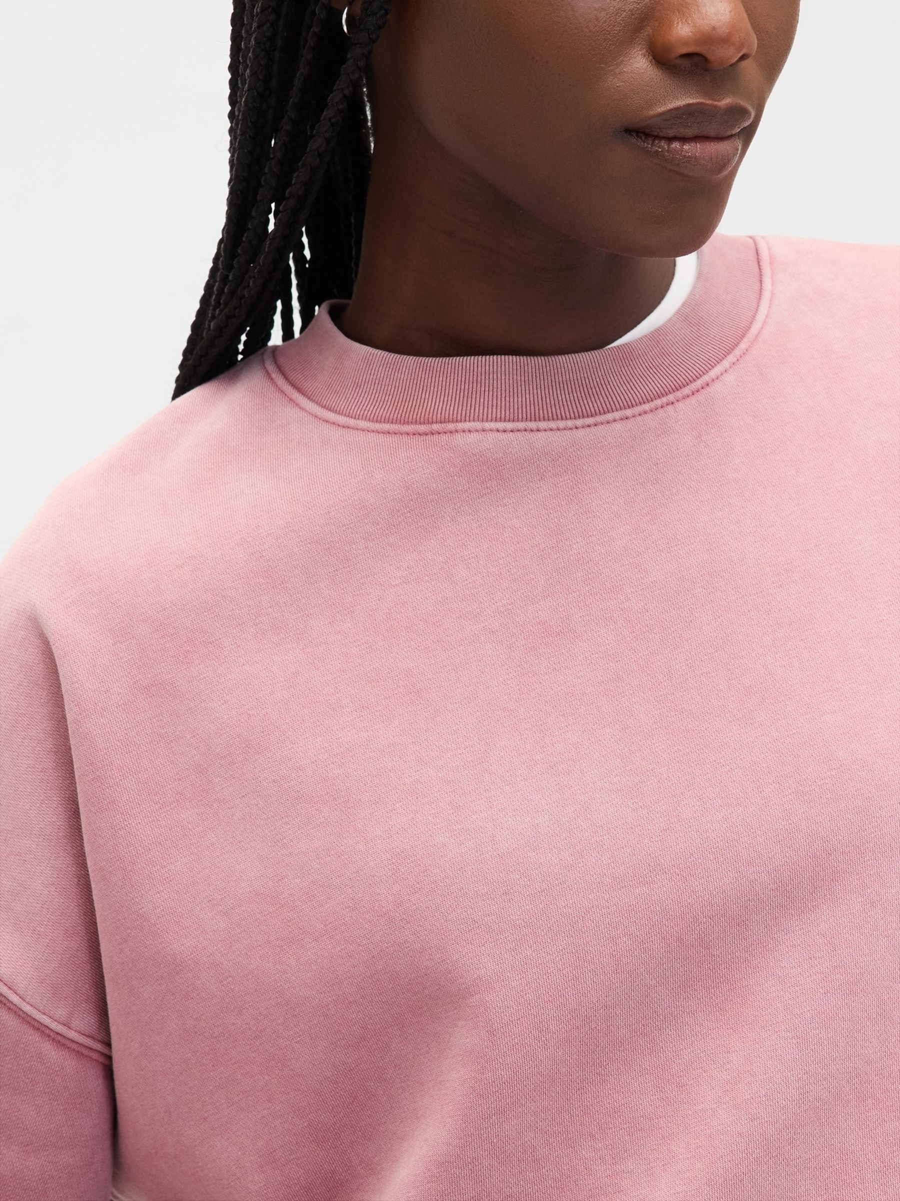 Blush Pink Vintage Soft Wedge Crew Neck Sweatshirt | Gap