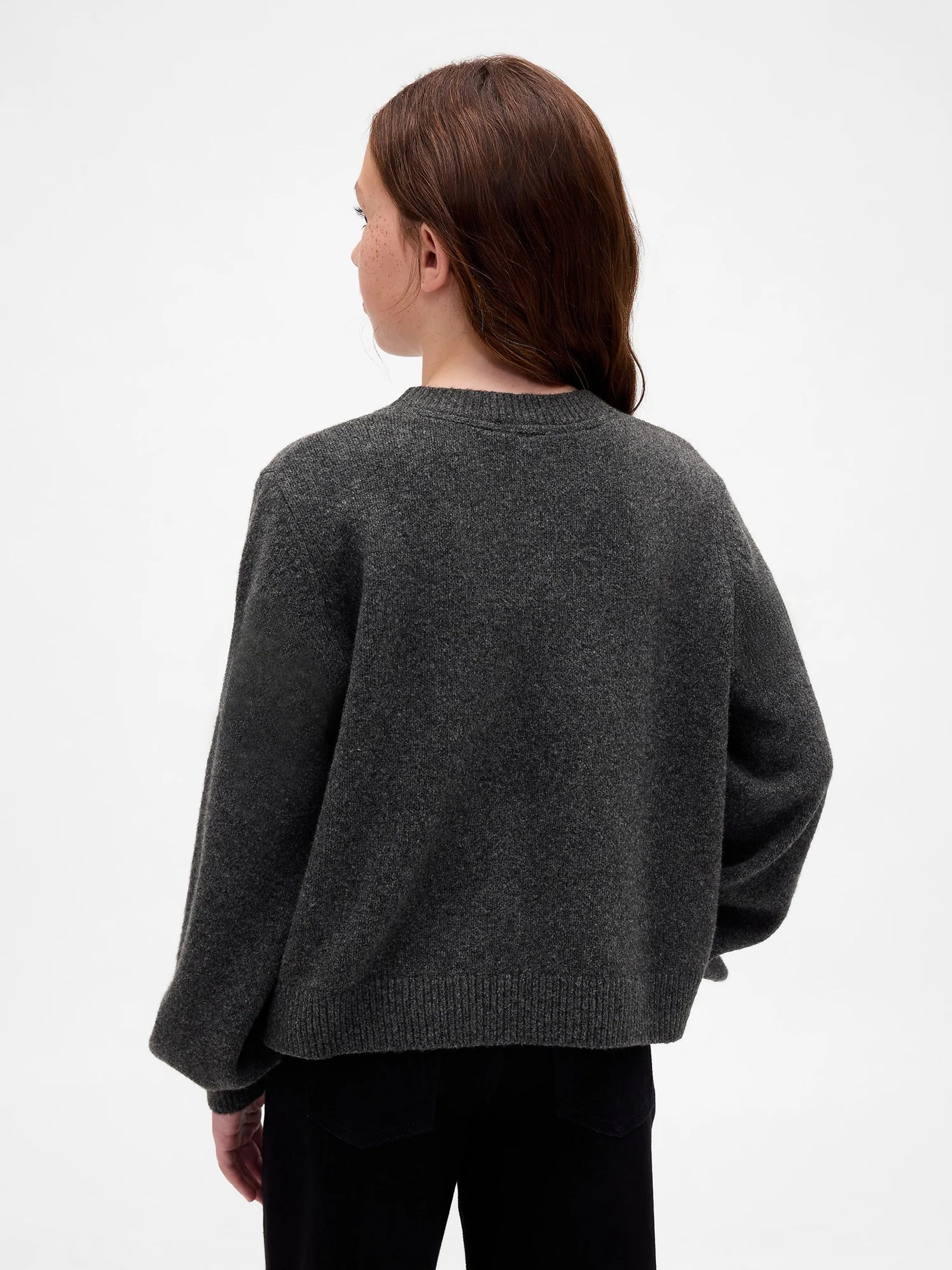 Grey CashSoft Crew Neck Jumper - Image 3 of 3