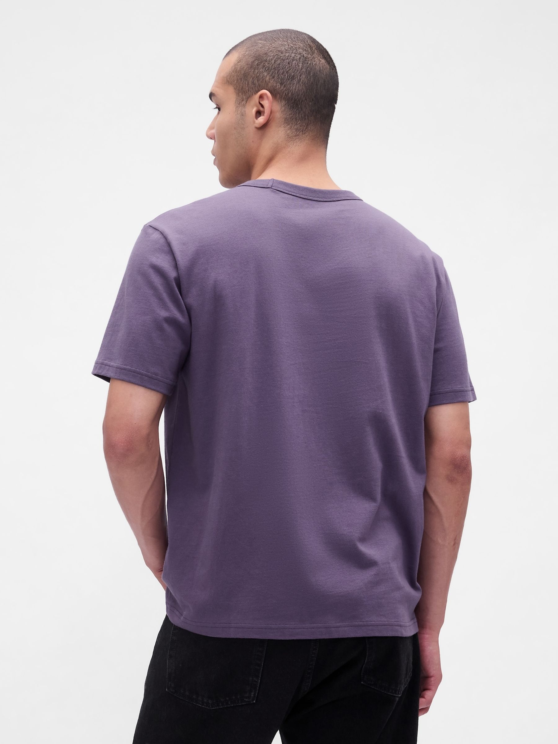 Purple Original Crew Neck Short Sleeve T-Shirt - Image 2 of 4