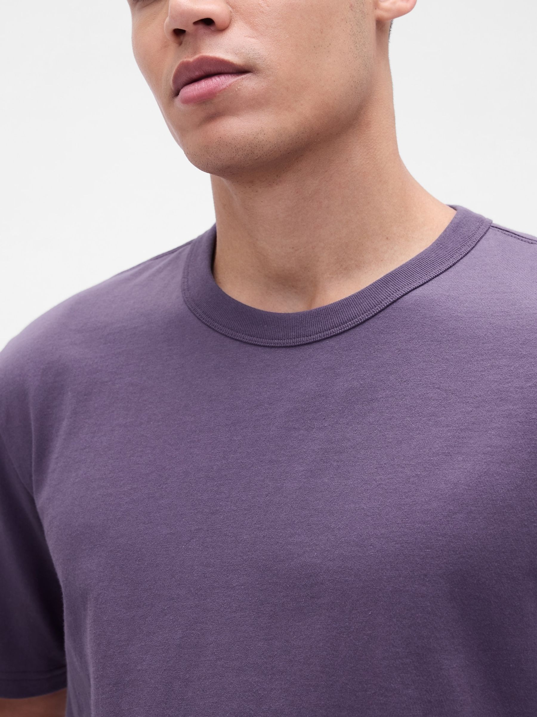 Purple Original Crew Neck Short Sleeve T-Shirt - Image 3 of 4