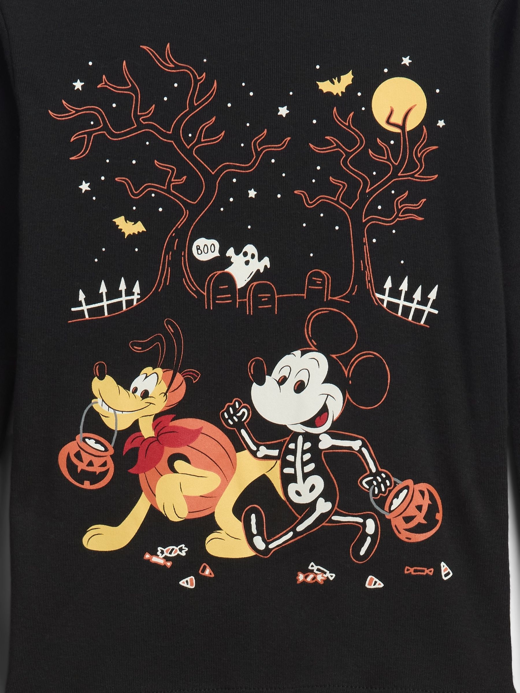 Black Disney Mickey Mouse Halloween Pyjamas Trousers Set (6mths-5yrs) - Image 3 of 3