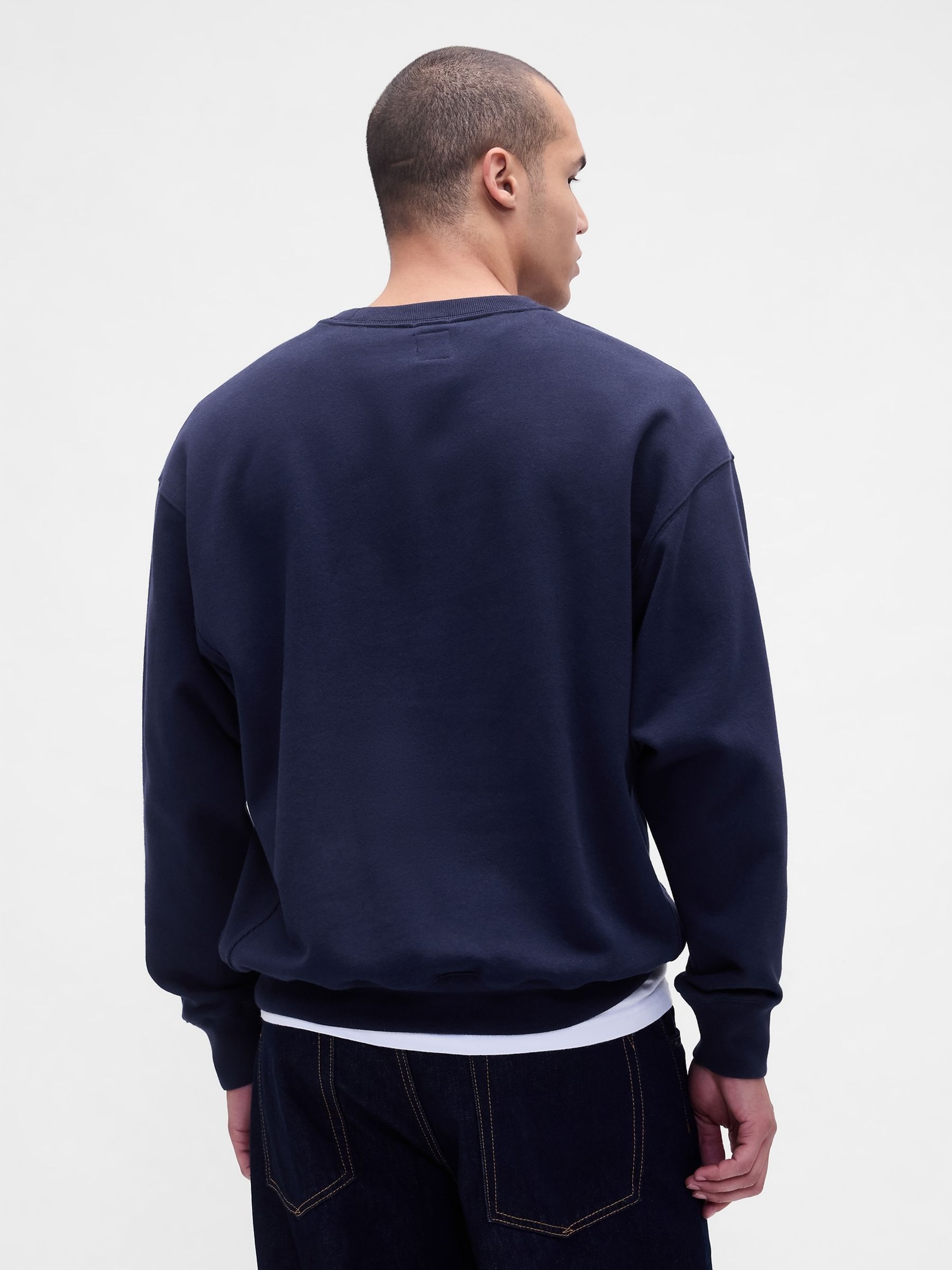 Blue Oversized Heavyweight Logo Sweatshirt - Image 2 of 4