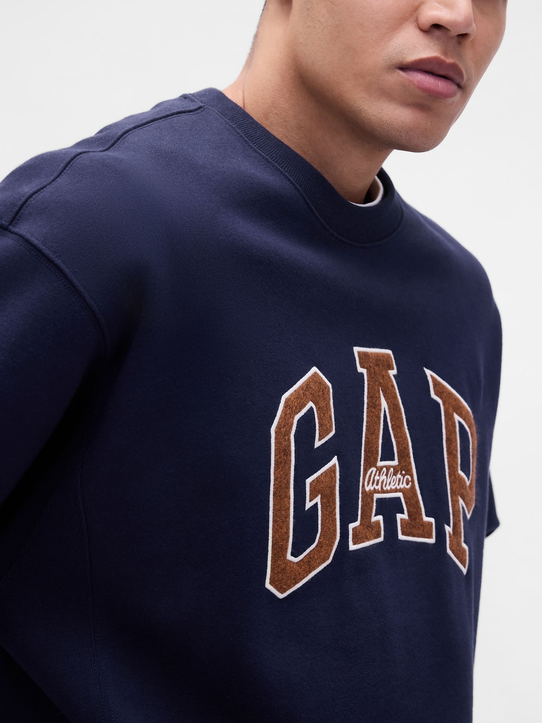 Blue Oversized Heavyweight Logo Sweatshirt - Image 4 of 4