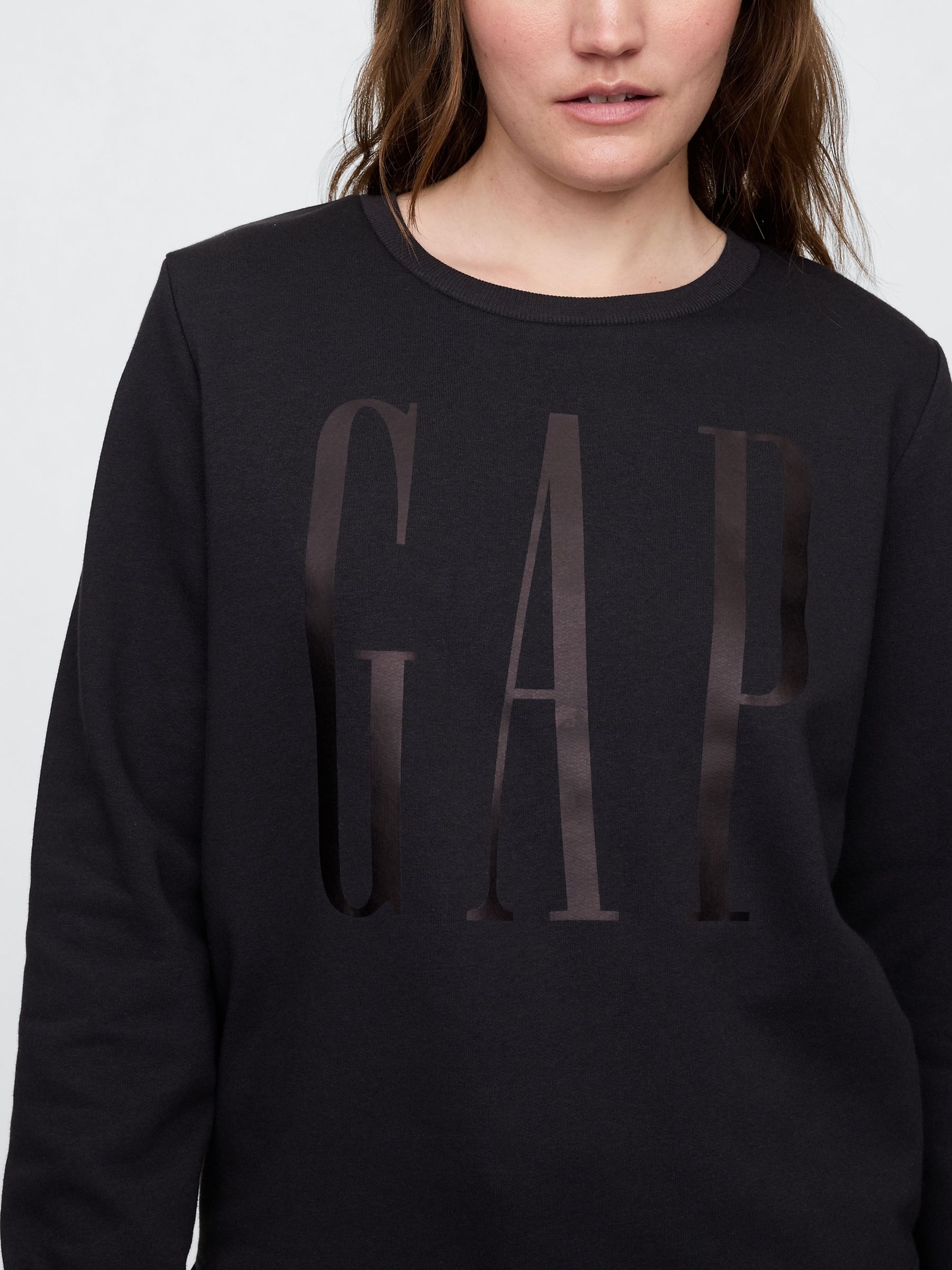 Black Relaxed Logo Crew Neck Jumper - Image 3 of 5