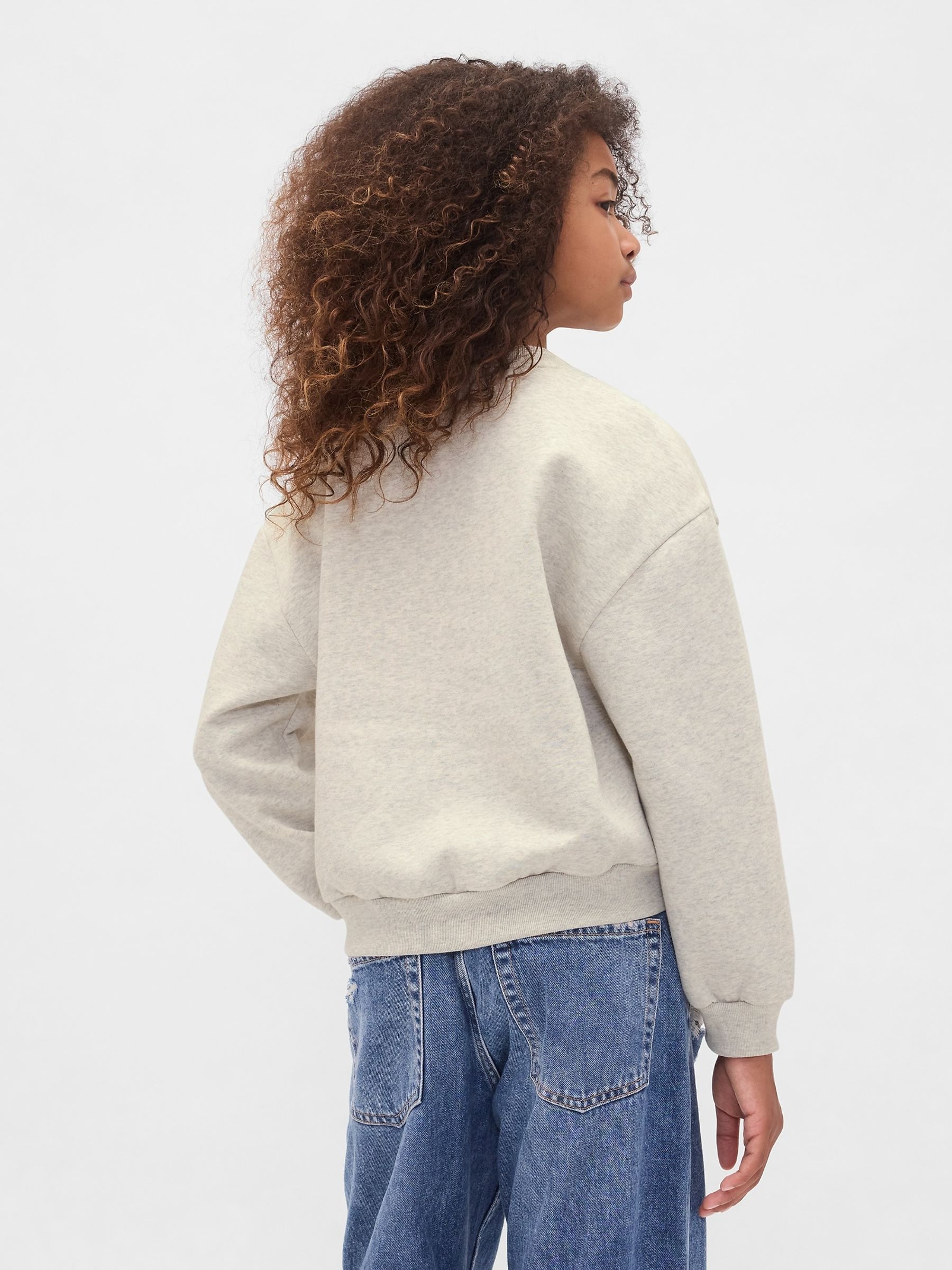 Grey Vintage Soft Dolman Sweatshirt (4-13yrs) - Image 2 of 5