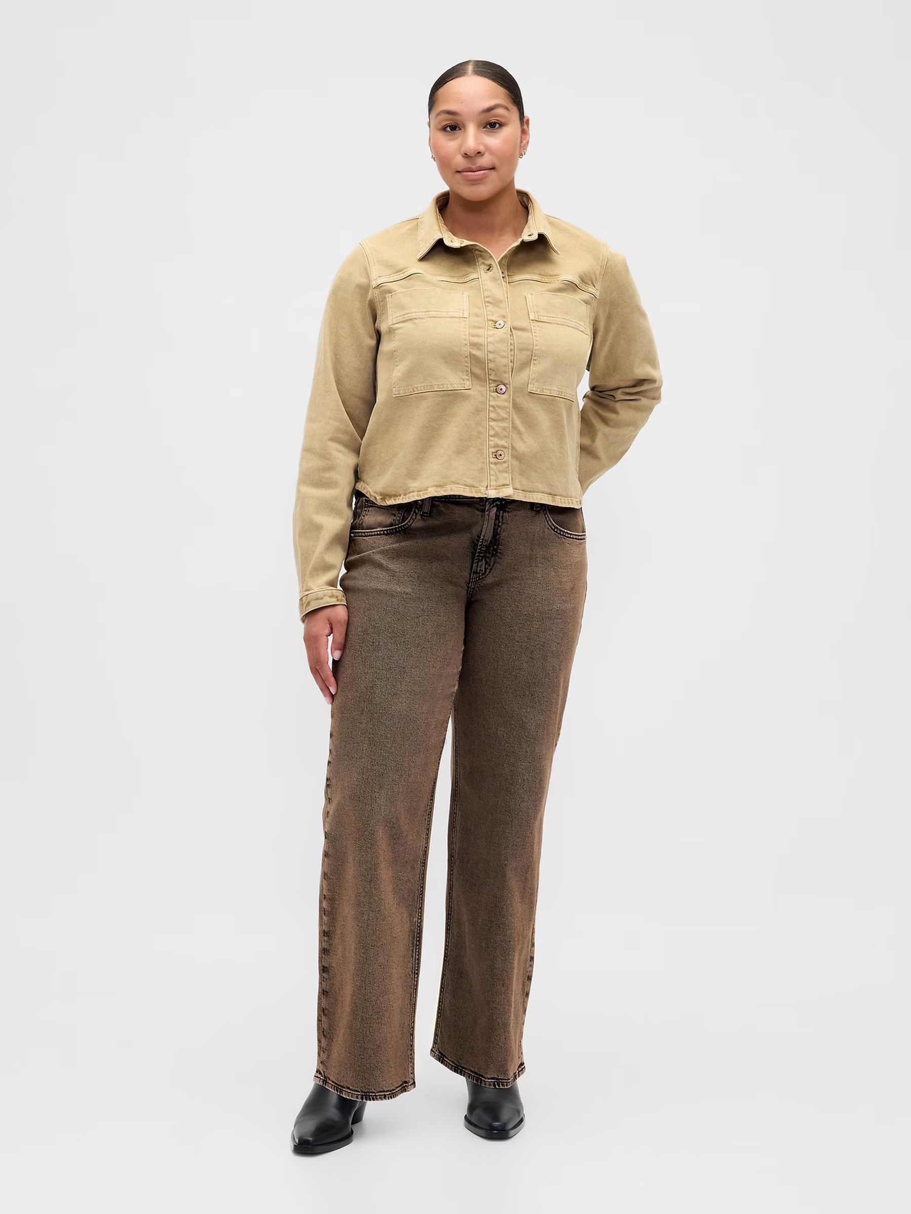 Brown Low Waisted 90s Loose Jeans - Image 4 of 6