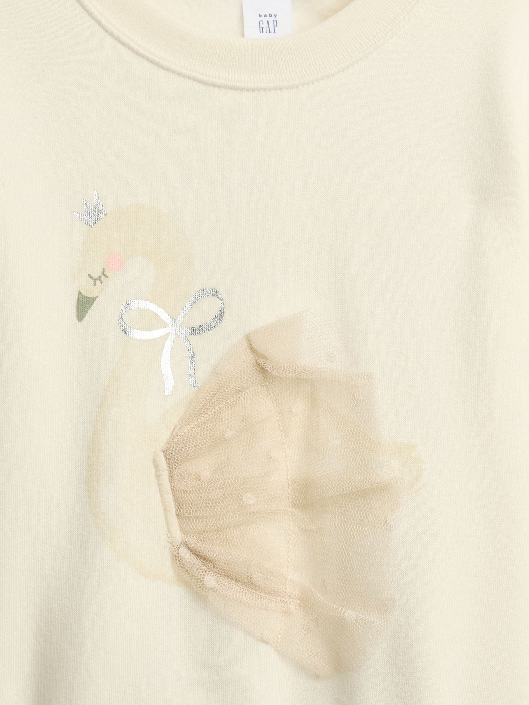 White Oversized Graphic Sweatshirt (6mths-5yrs) - Image 3 of 3