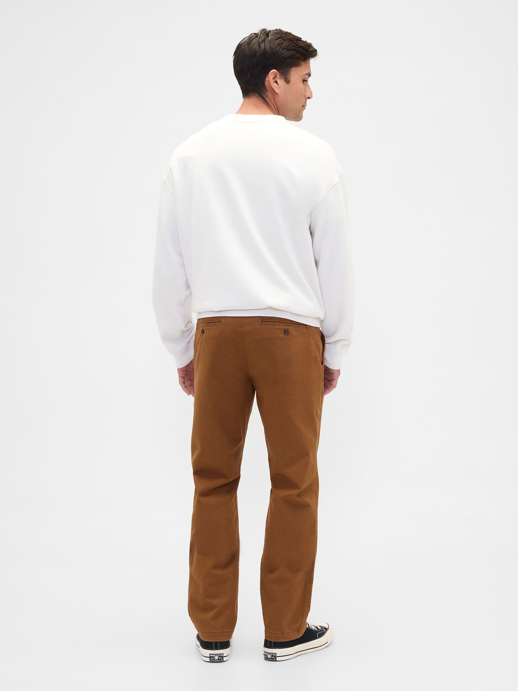 Brown Essential Chinos in Straight Fit - Image 2 of 6
