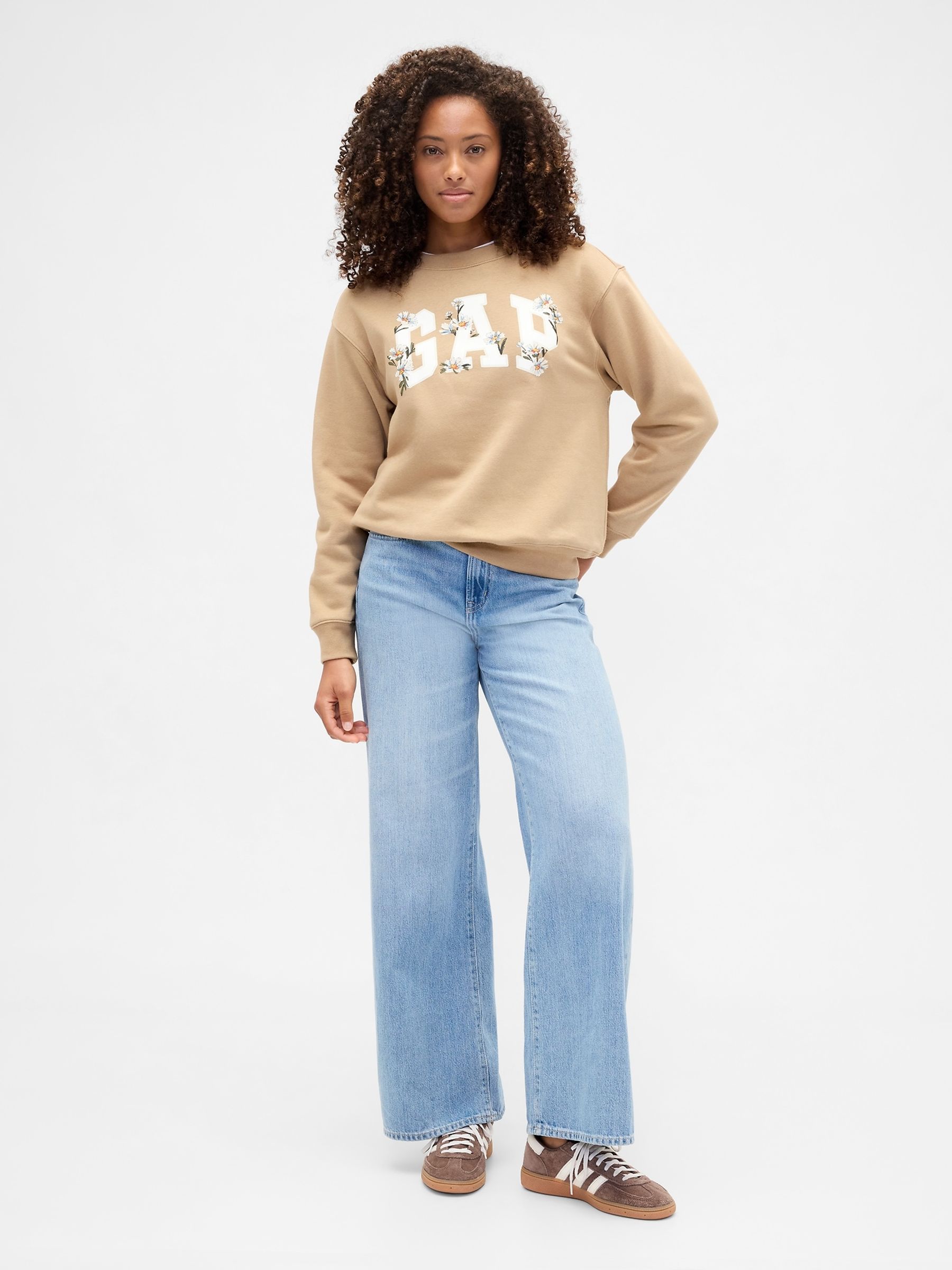 Brown Relaxed Logo Sweatshirt - Image 3 of 4