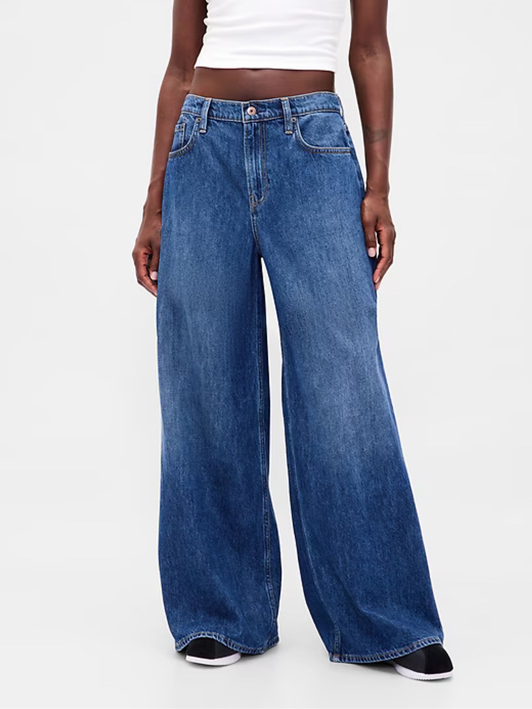 Blue Low Rise Extra Baggy Jeans | Gap