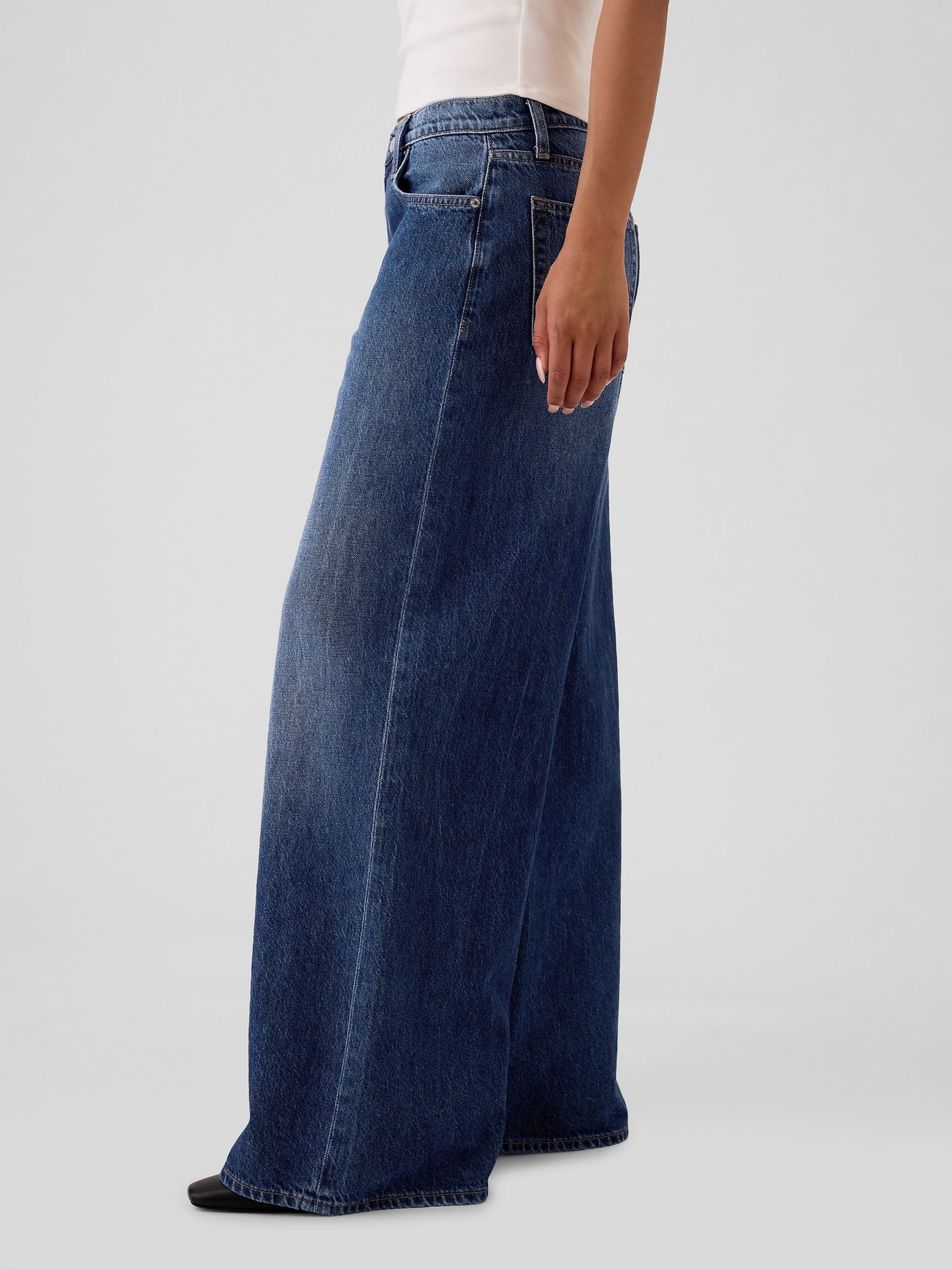 Blue Low Rise Extra Baggy Jeans - Image 3 of 6