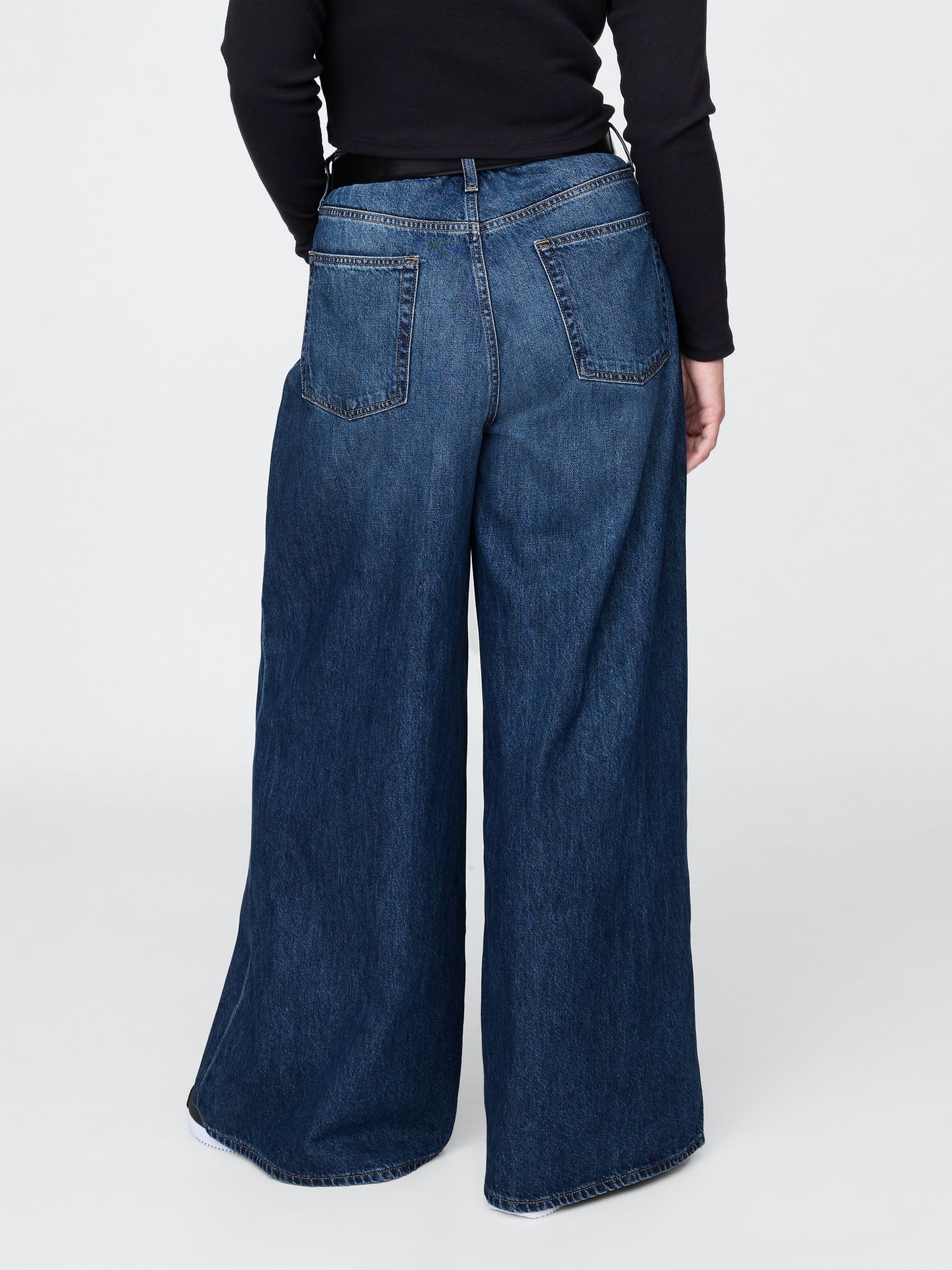 Blue Low Rise Extra Baggy Jeans - Image 4 of 6