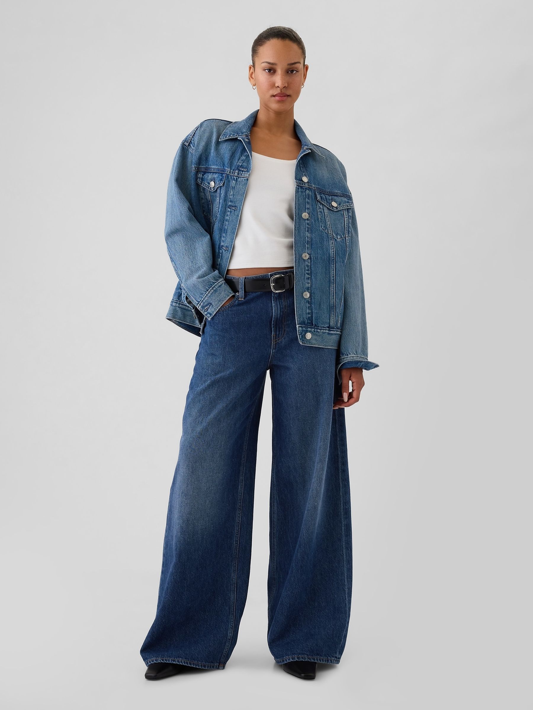 Blue Low Rise Extra Baggy Jeans - Image 5 of 6