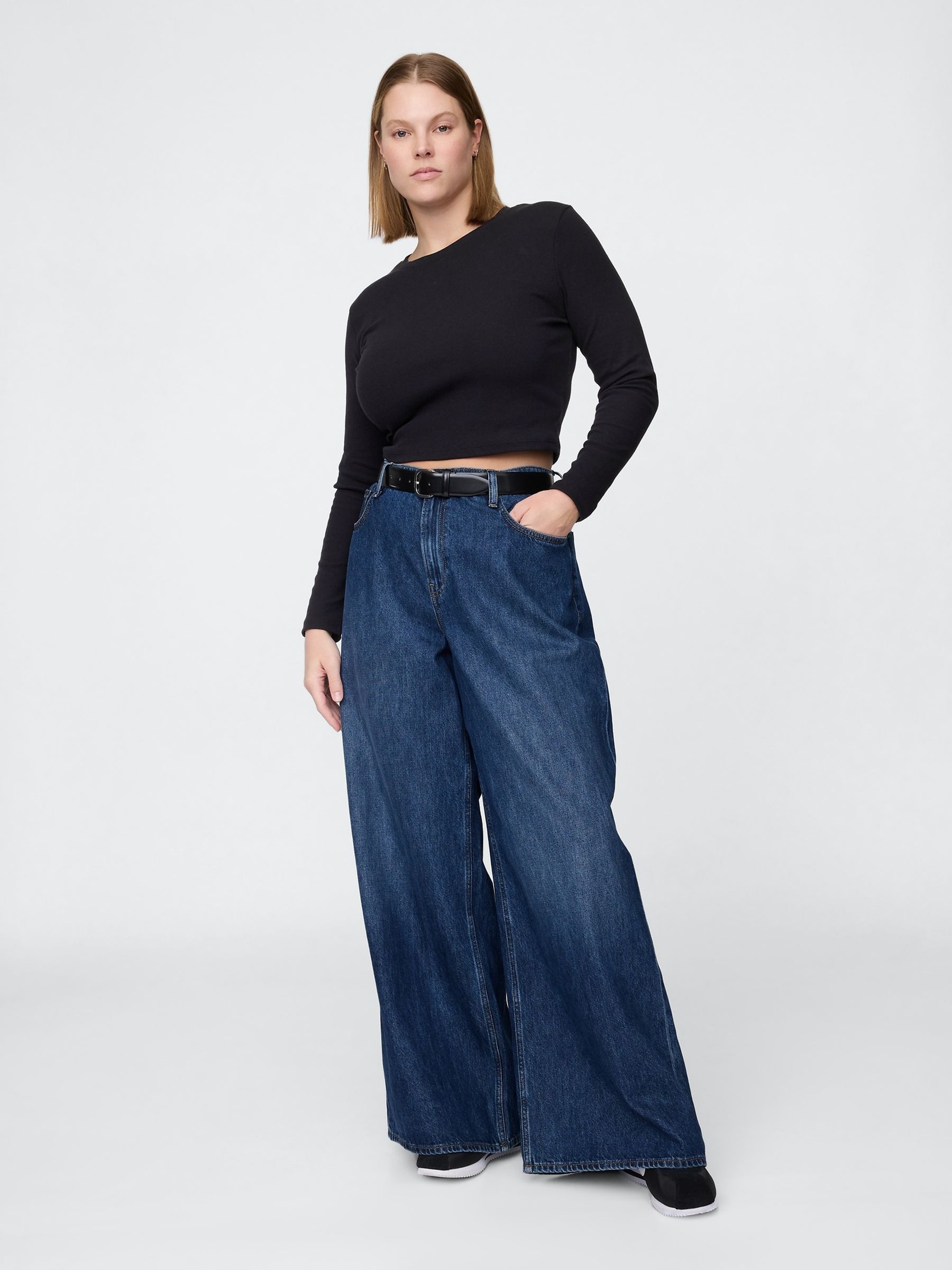 Blue Low Rise Extra Baggy Jeans - Image 6 of 6