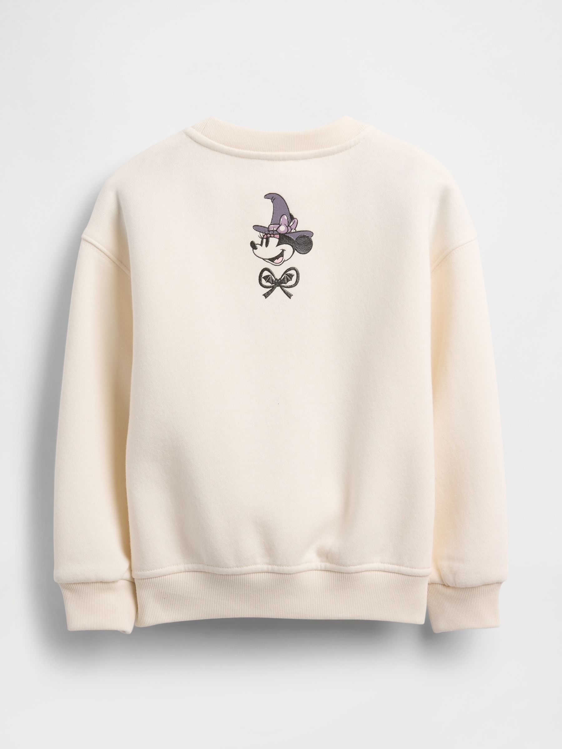 0290 Hey mickey friends sweat 白 Disney Mickey Mouse Crew Sweat