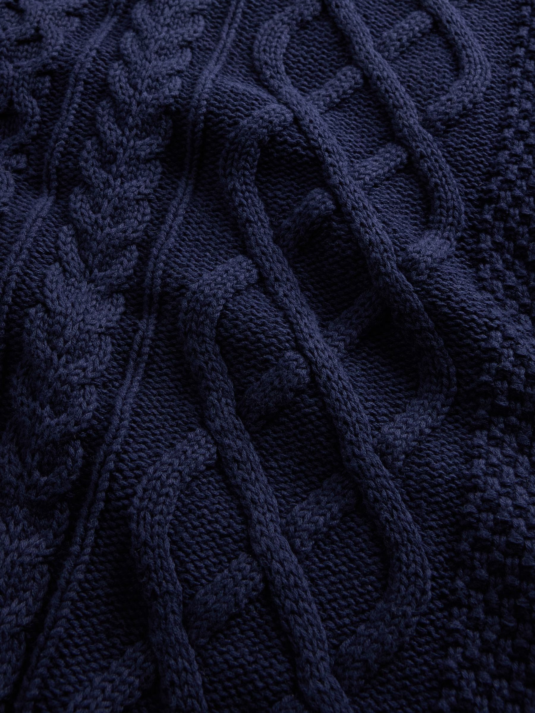 Blue Oversized Cable-Knit Jumper | Gap