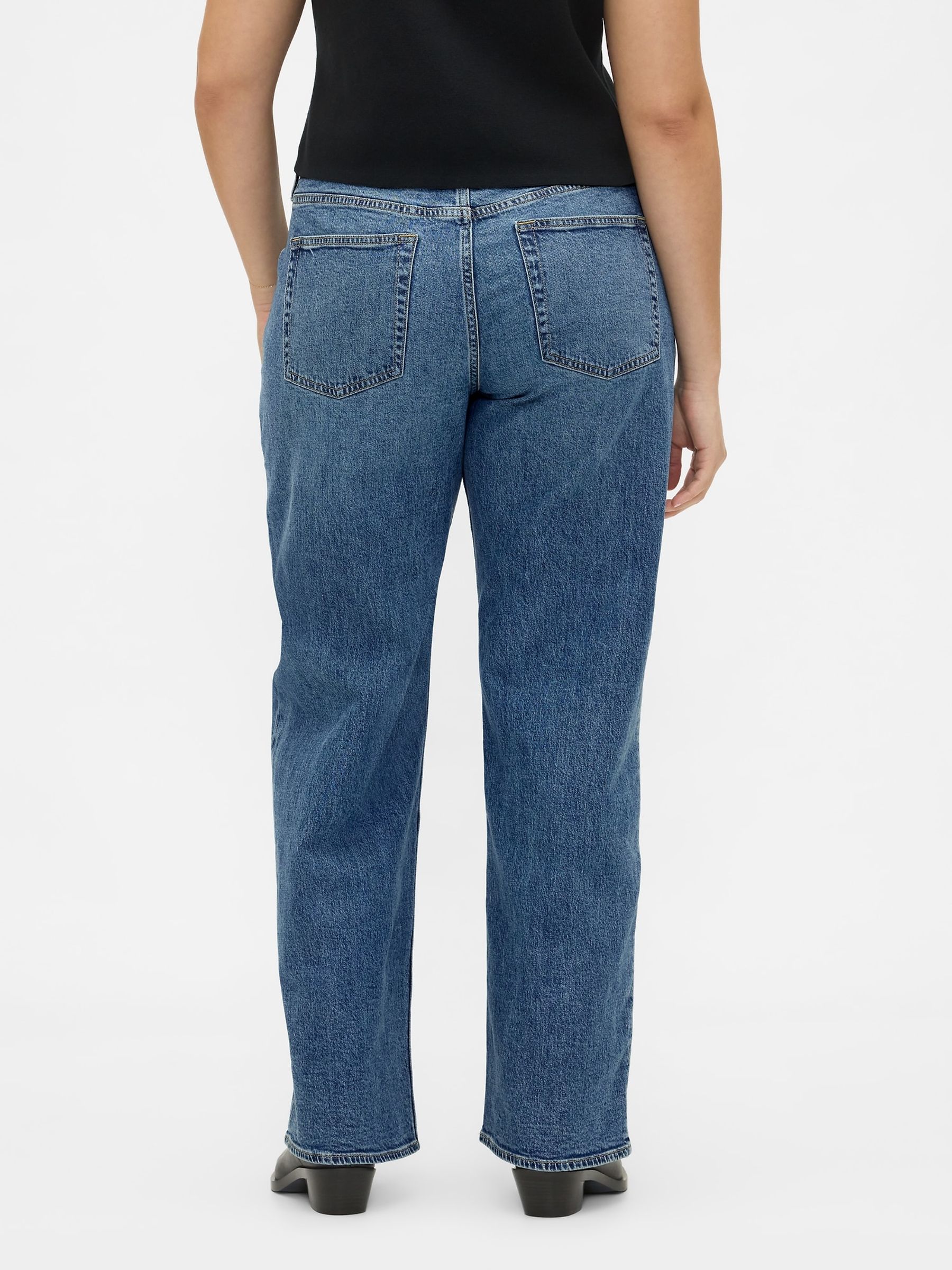 Blue Low Waisted 90s Loose Jeans - Image 8 of 10