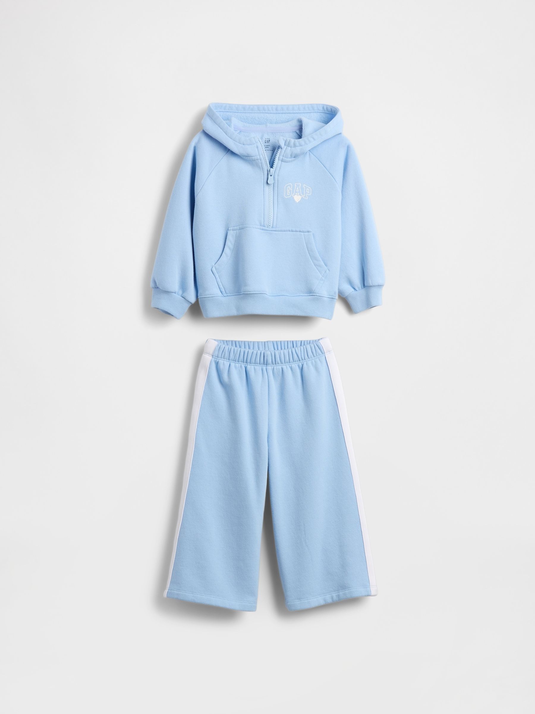 Blue Vintage Soft Hoodie Outfit Set (6mths-5yrs) - Image 2 of 3