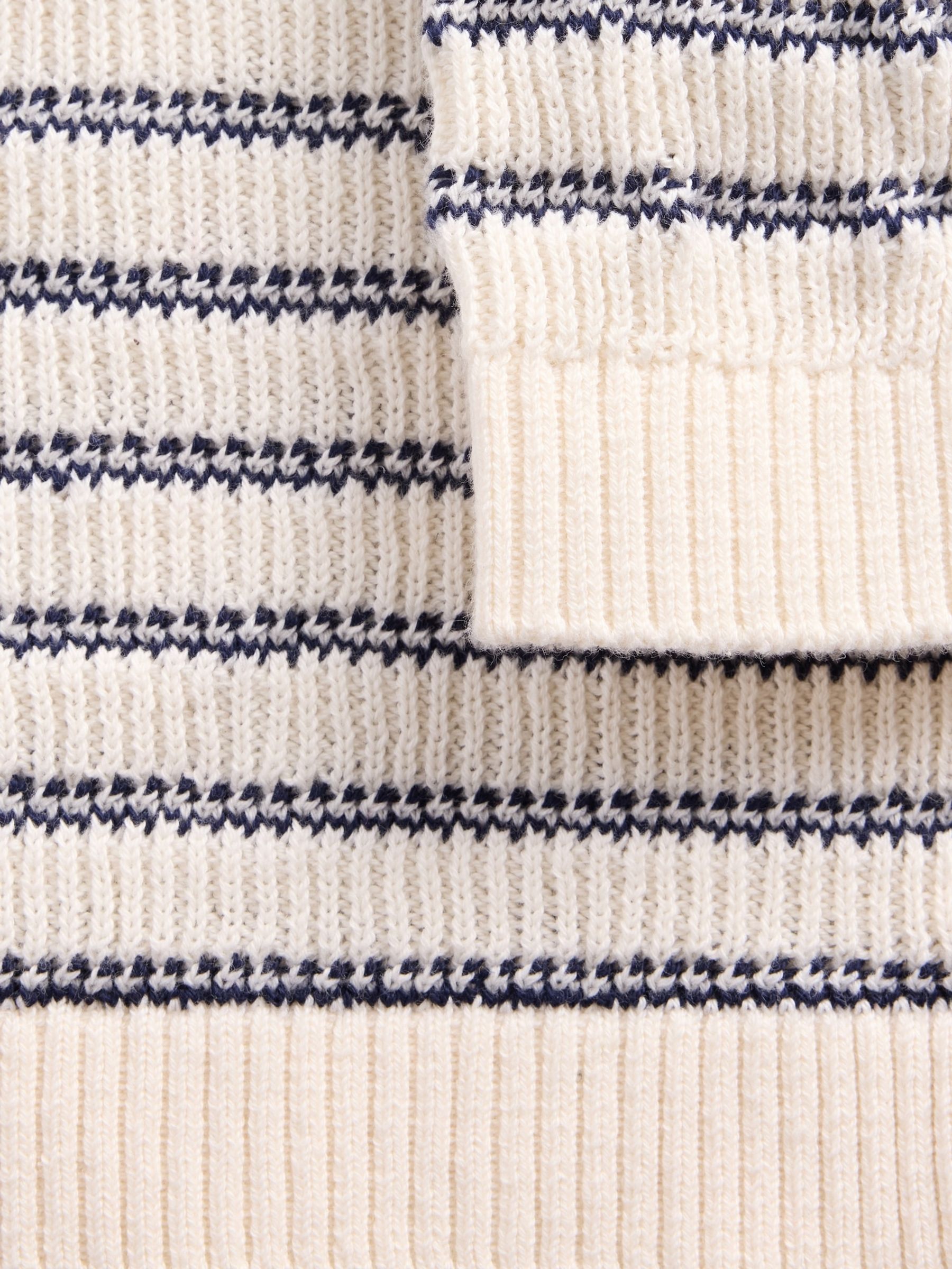 Cream/Blue Stripe Baby Brannan Bear Crochet Knit & Joggers Outfit Set (Newborn-24mths) - Image 3 of 3