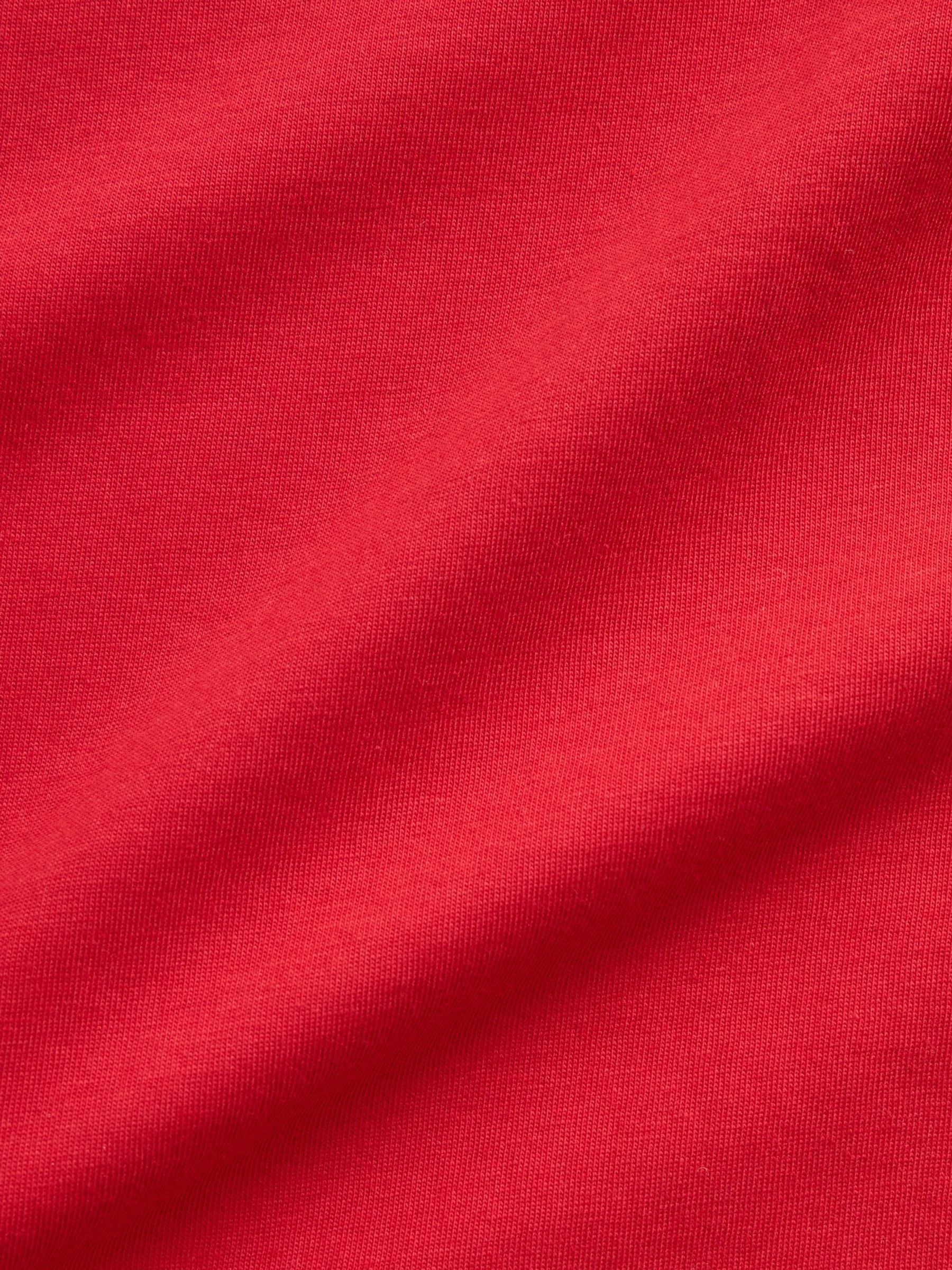 Red T-Shirt Vintage Soft Crew Neck Short Sleeve T-Shirt - Image 4 of 4